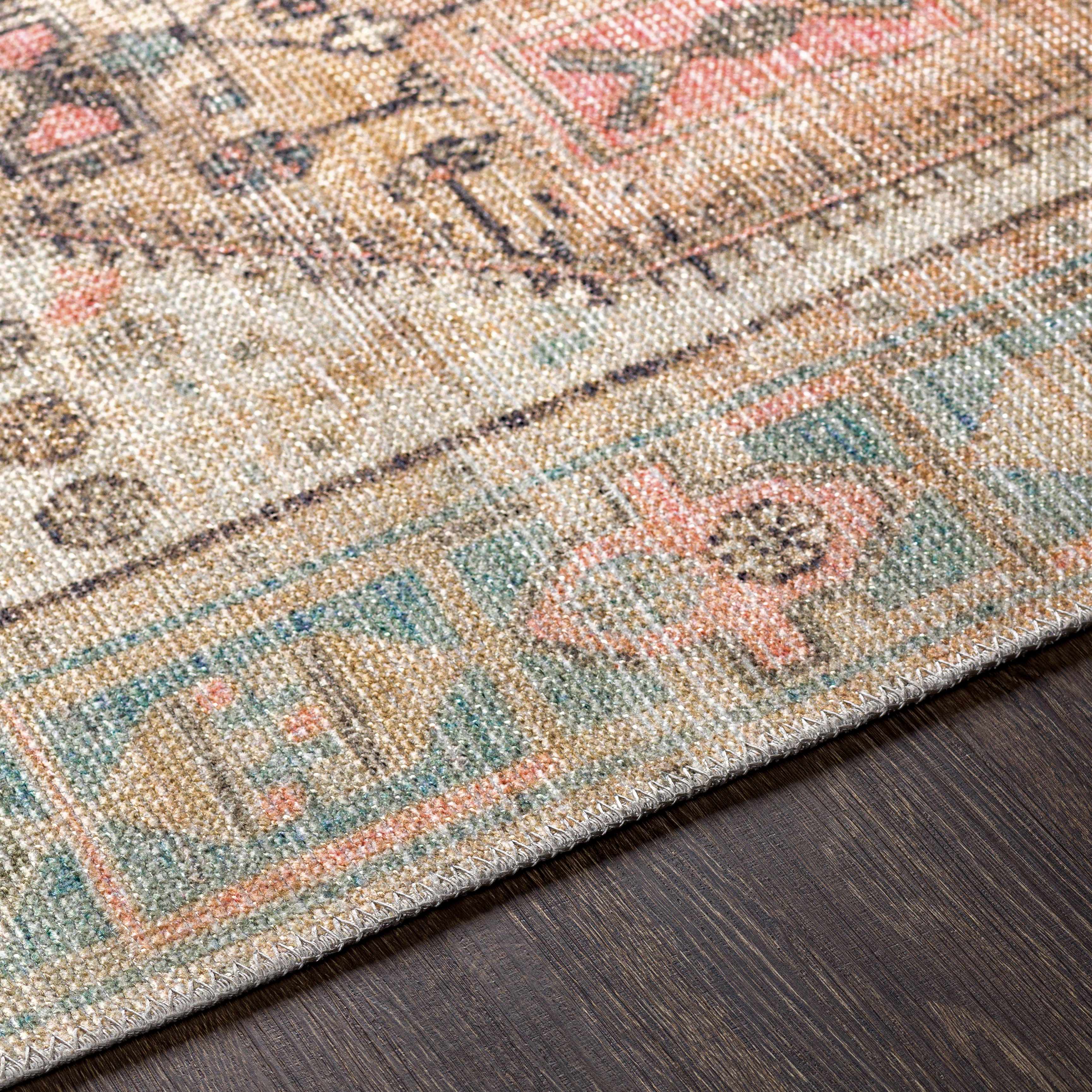 Hauteloom Baloy Vintage Area Rug - Light Olive: Add a Touch of Boho Elegance to Your Space
