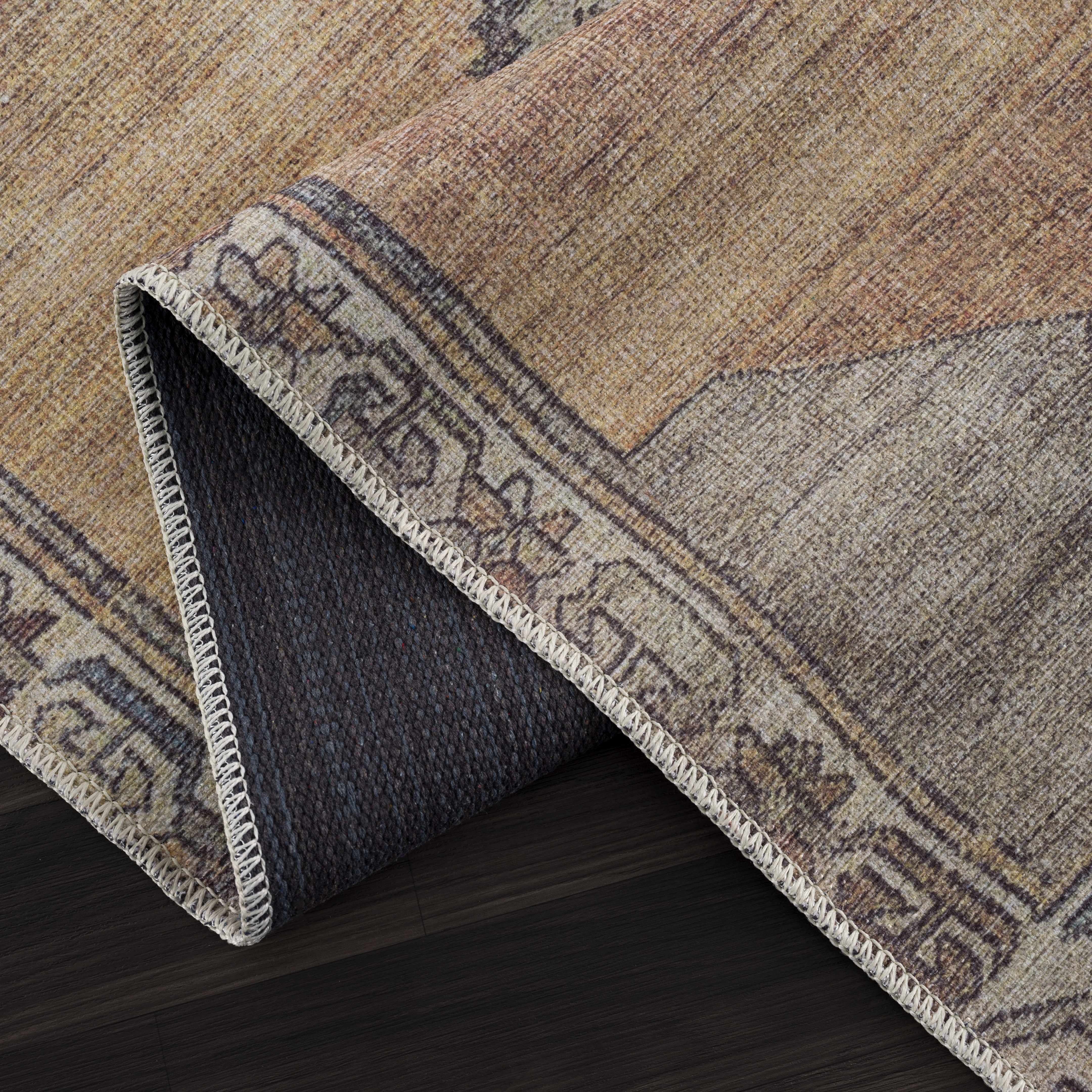 Hauteloom Medinah Washable Luxury Runner & Area Rug