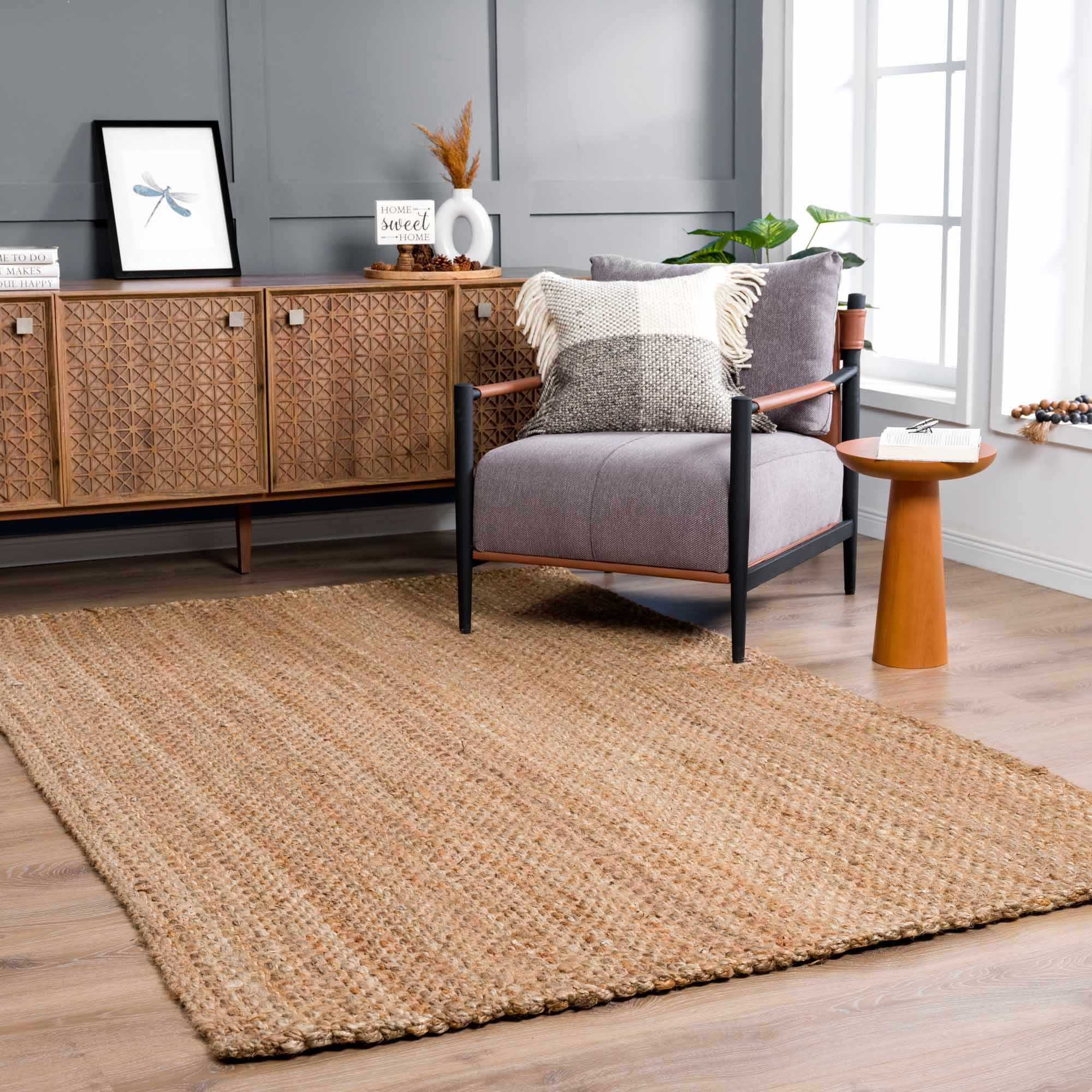 Hauteloom Herndon Braided Jute Rug - Rustic Elegance for Your Space