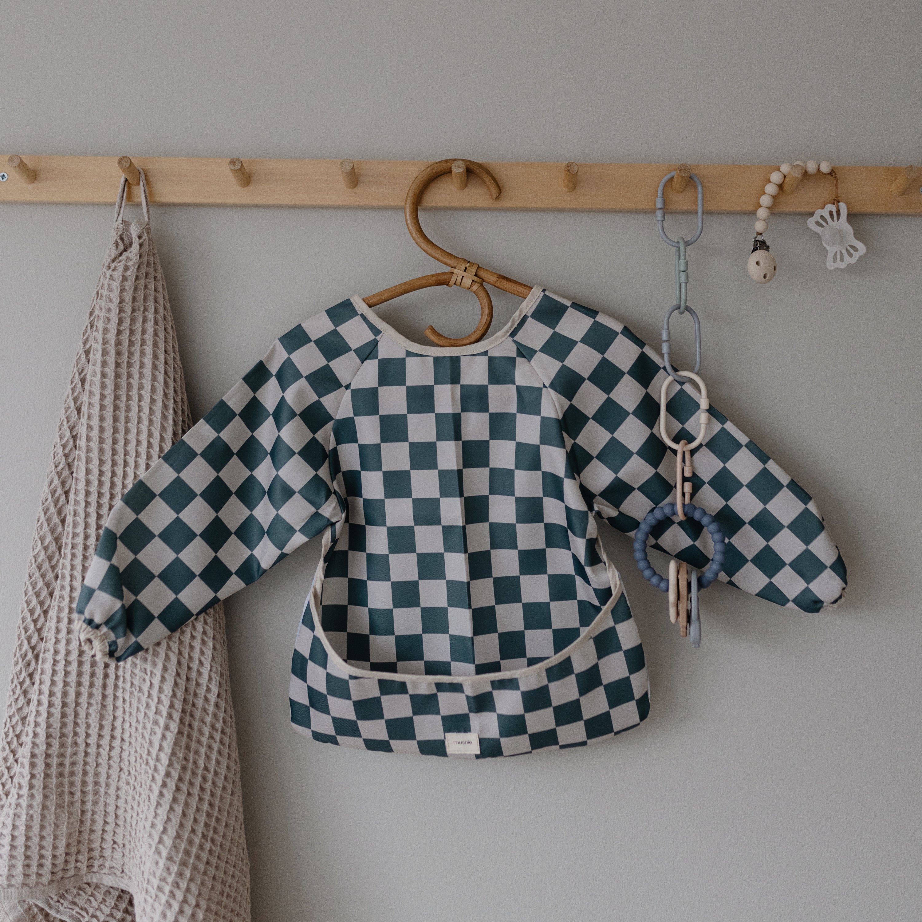 Messy Moments Made Easy: Mushie Long Sleeve Bib