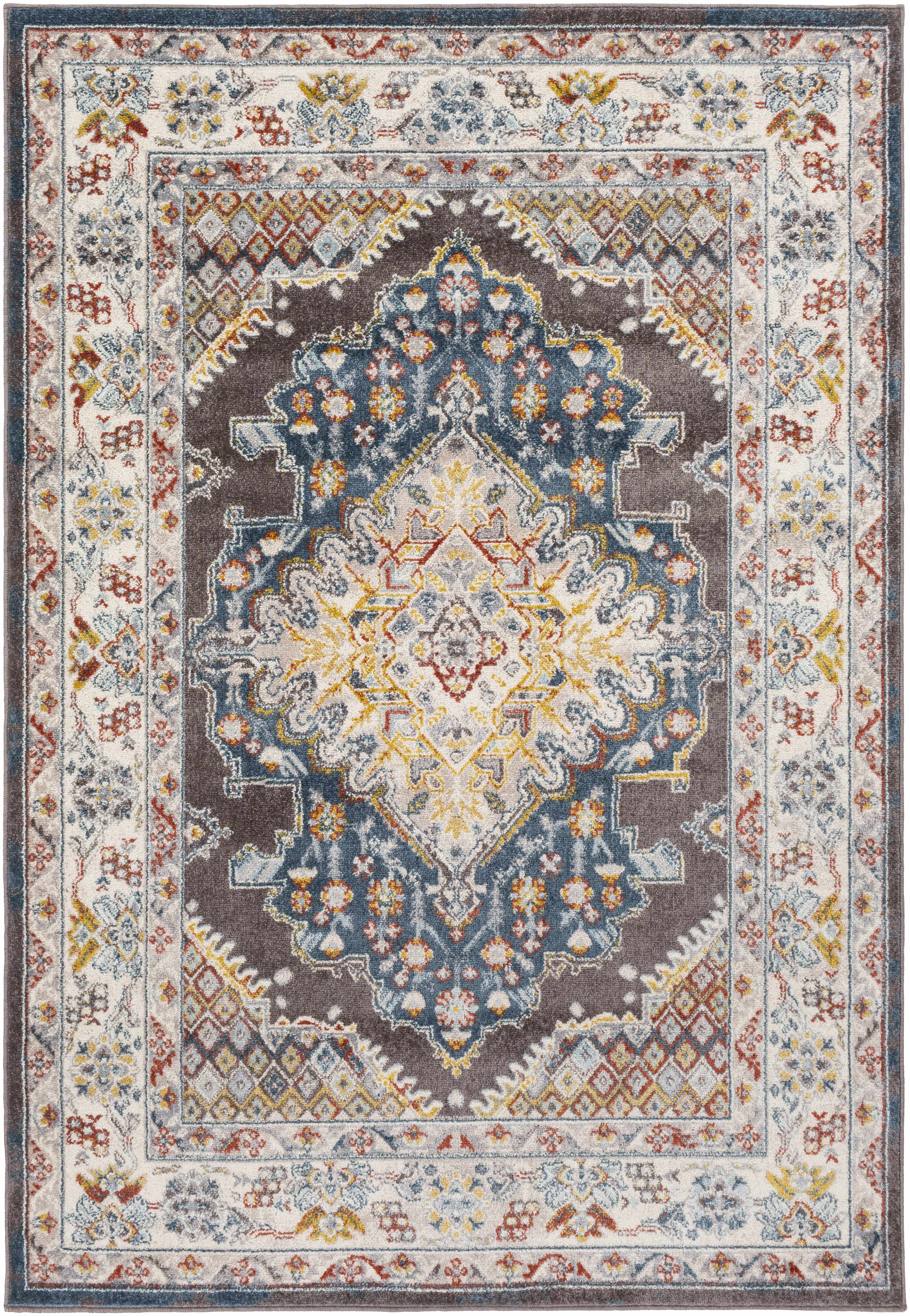 Gorgeous Hauteloom Haymond Brown Medallion Area Rug