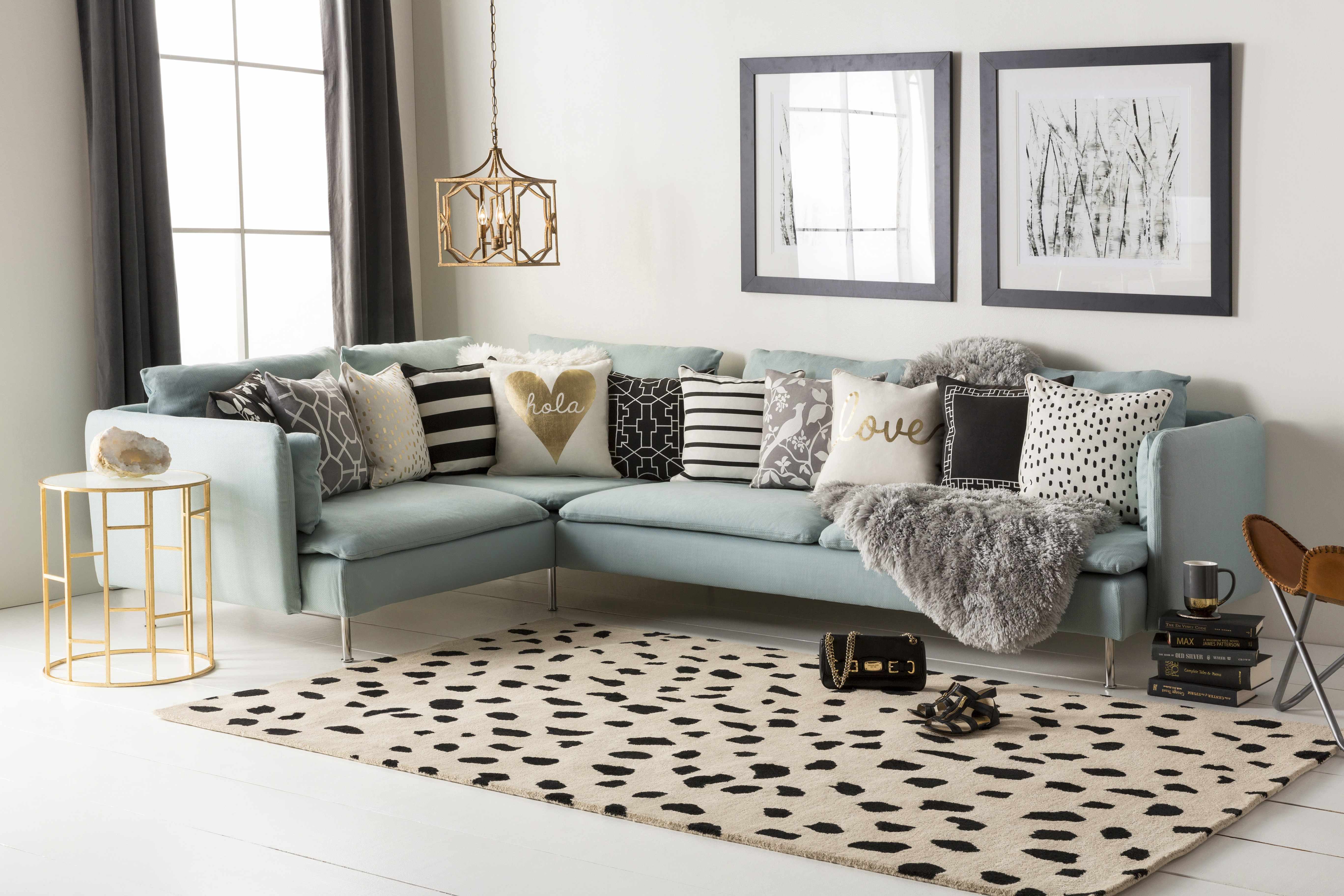 Luxurious Hauteloom Guiseley Dalmatian-Inspired Wool Area Rug