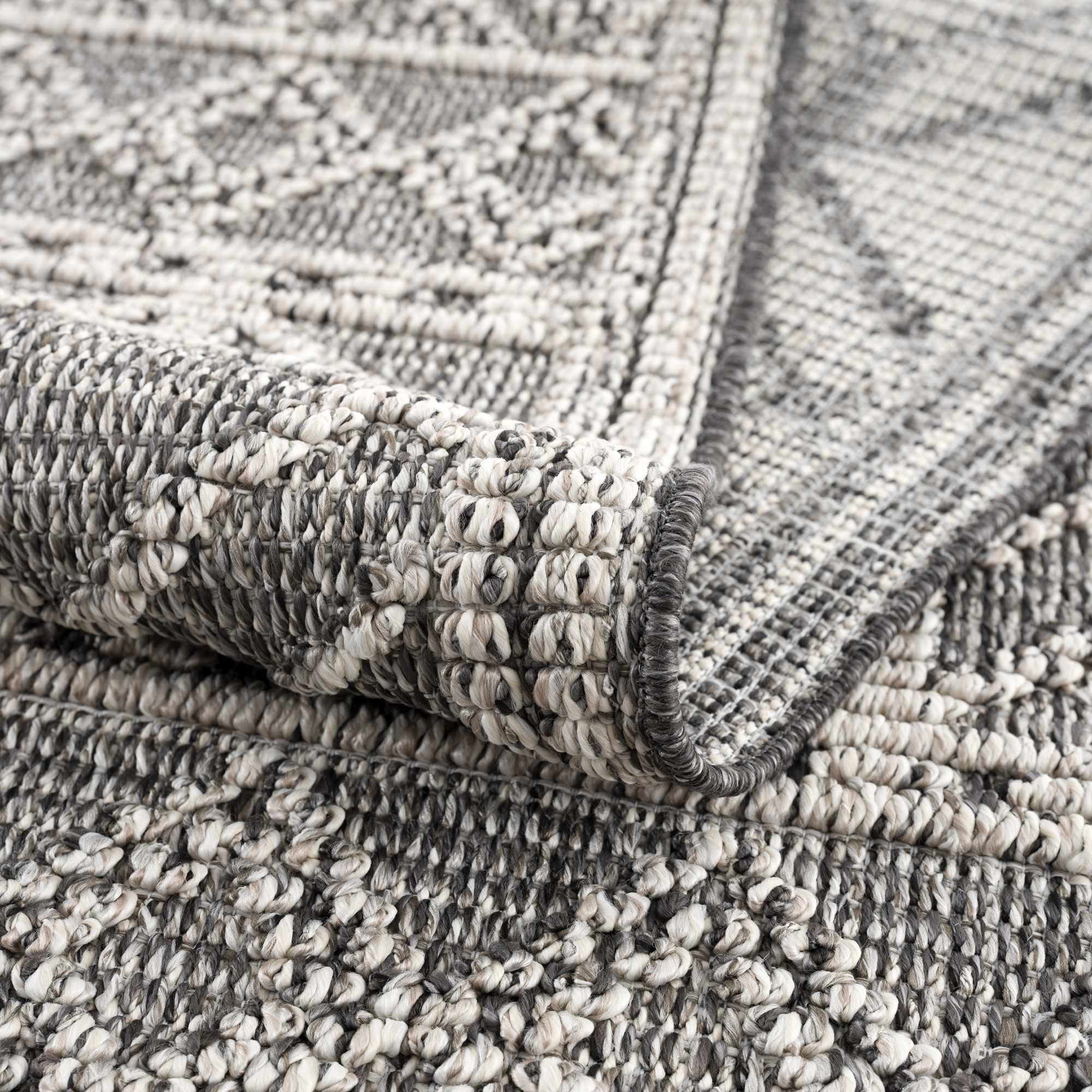 Elegant Hauteloom Diah Black & Bone Area Rug