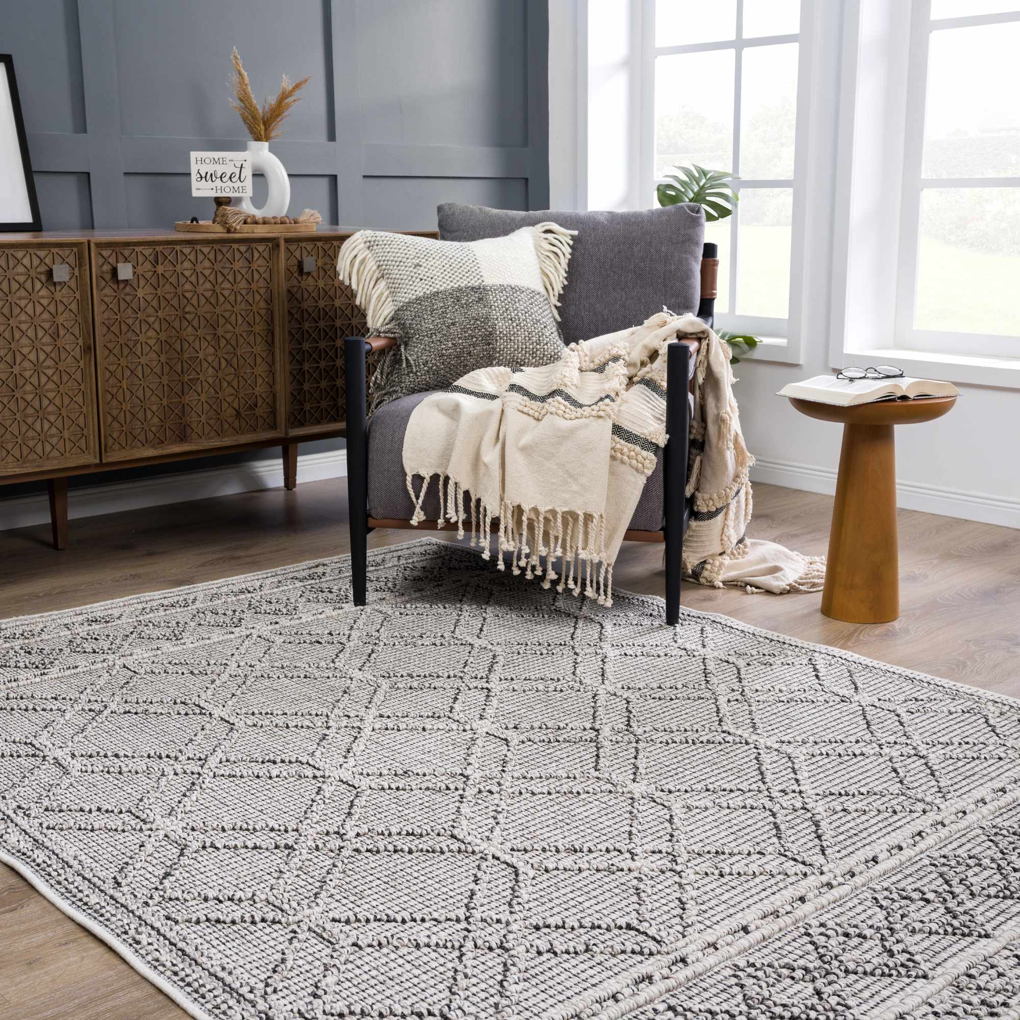 Hauteloom Diah Bone Area Rug - Transform Your Space