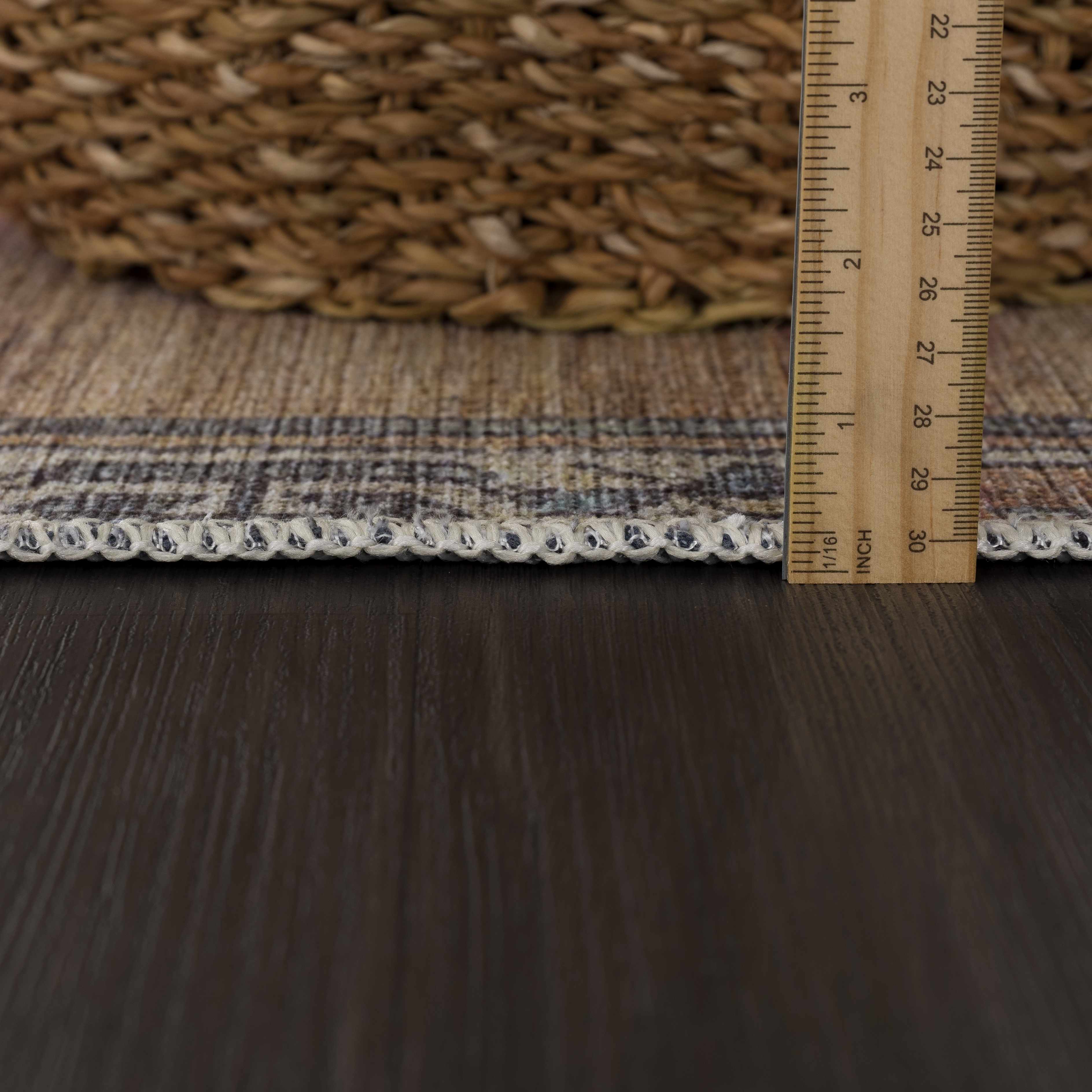Hauteloom Medinah Washable Luxury Runner & Area Rug