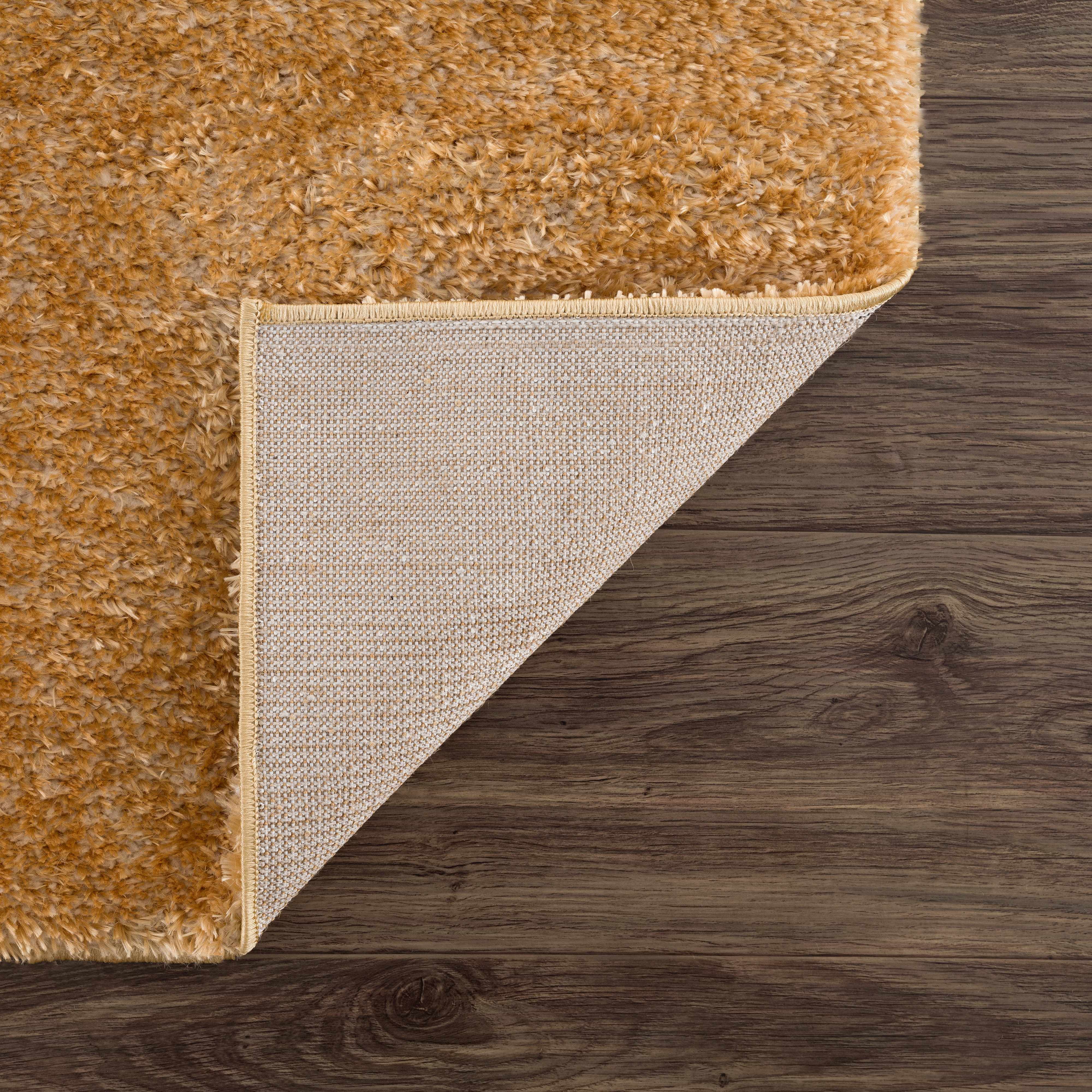 Luxurious Hauteloom Heavenly Mustard Plush Rug - Add a Touch of Elegance to Your Space