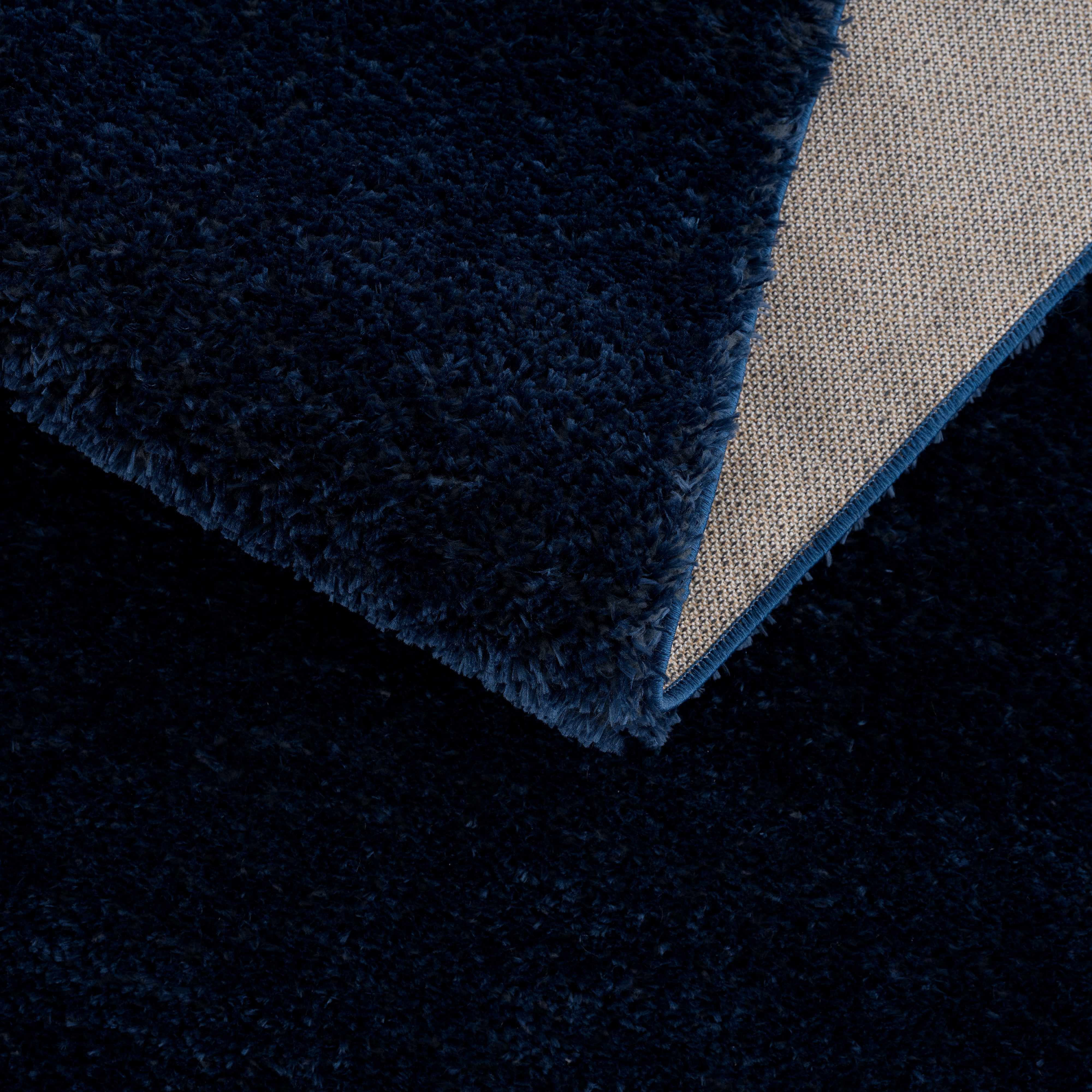 Luxurious Navy Plush Rug - Hauteloom Heavenly