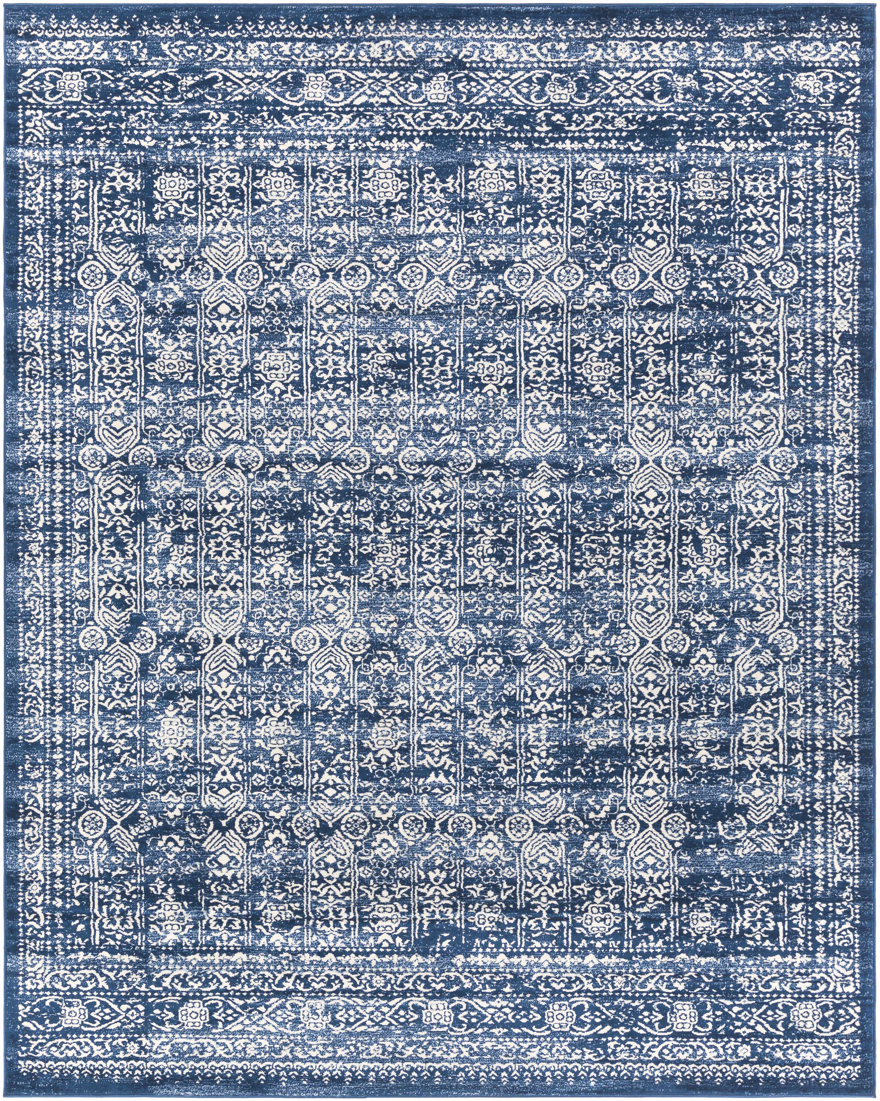 Hauteloom Michie Dark Blue Luxury Area Rug