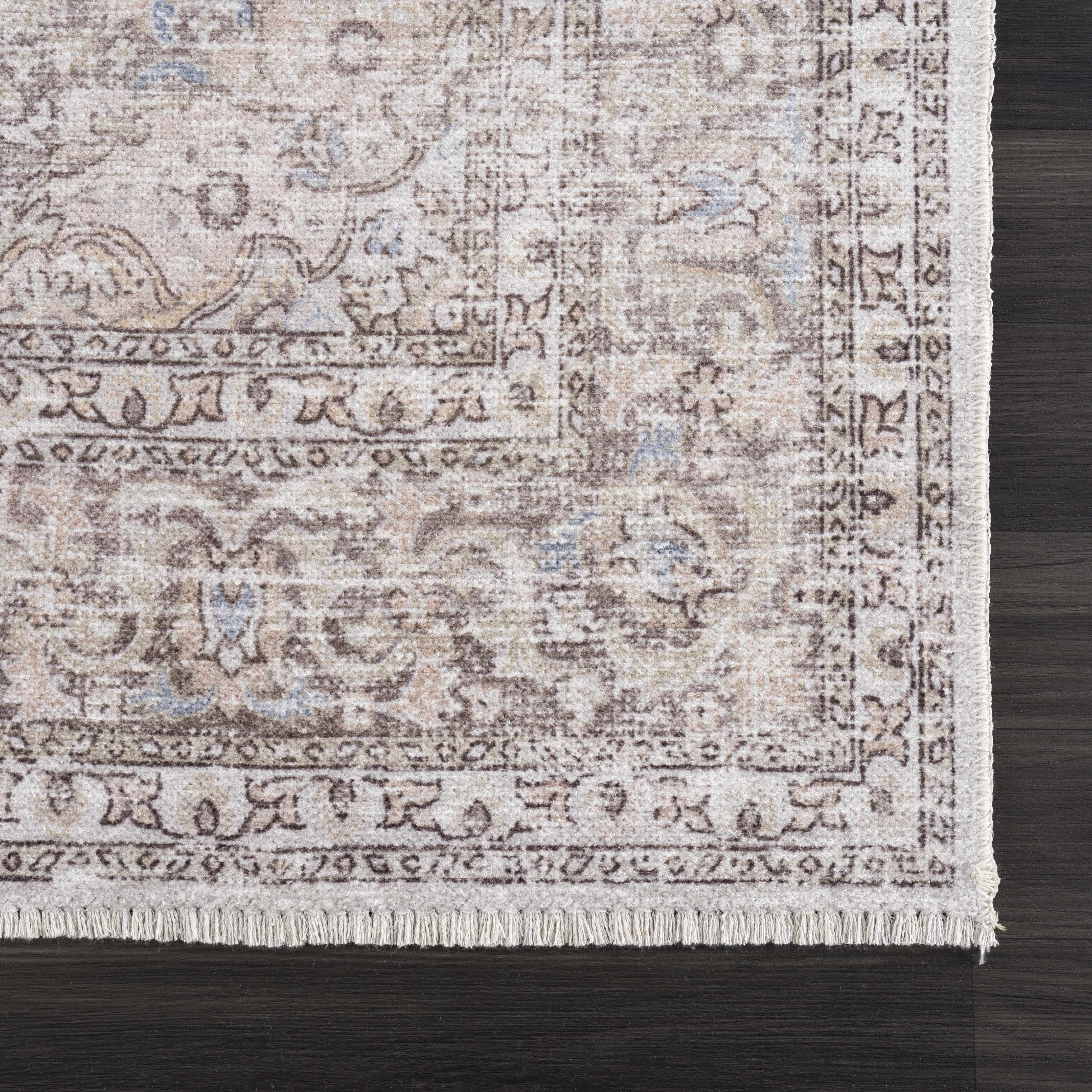 Hauteloom Cream Holi-2301 Washable Area Rug - The Perfect Choice for Your Home
