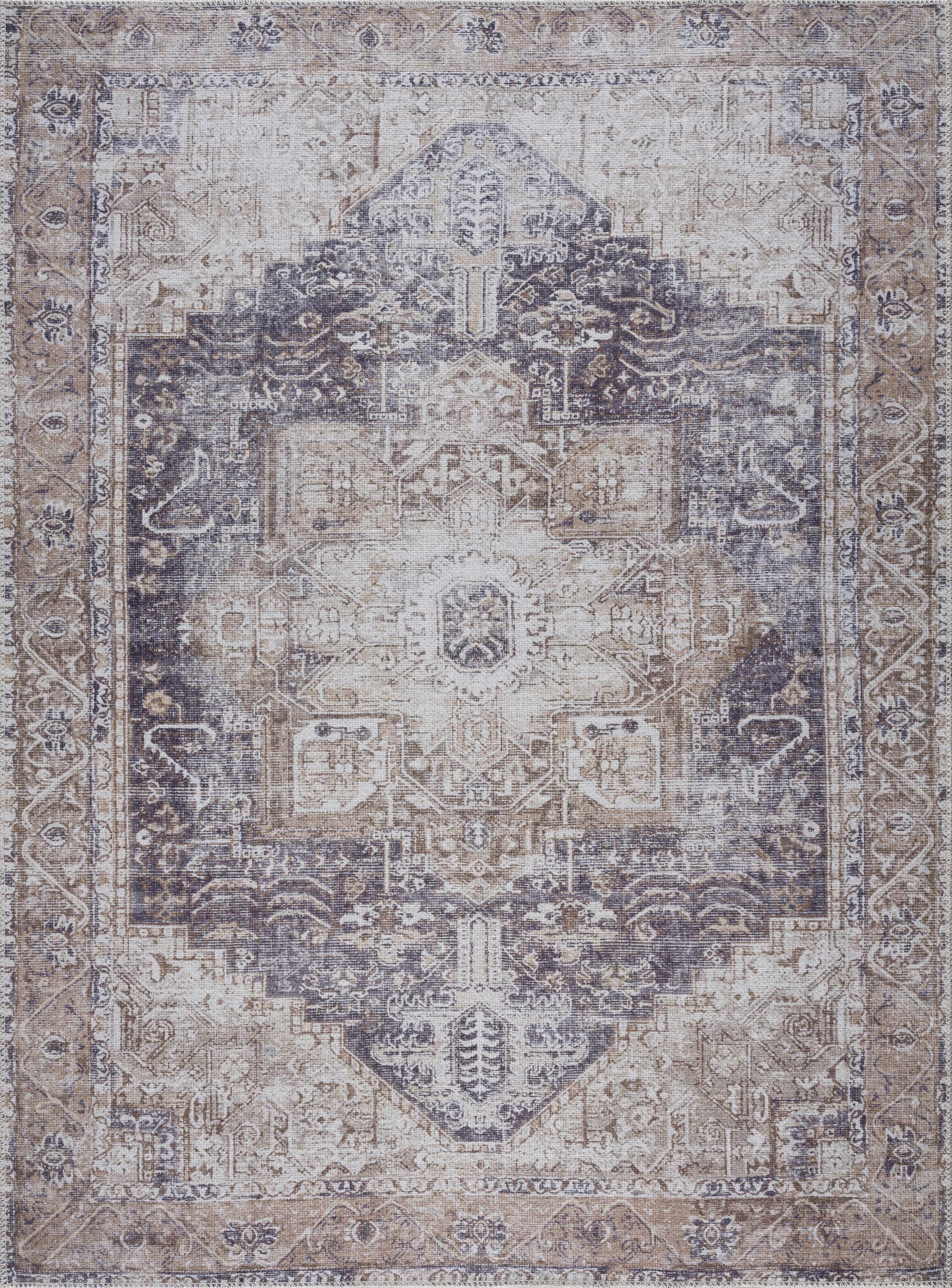 Hauteloom Beige Rosman Washable Rug - Elegance for Your Home