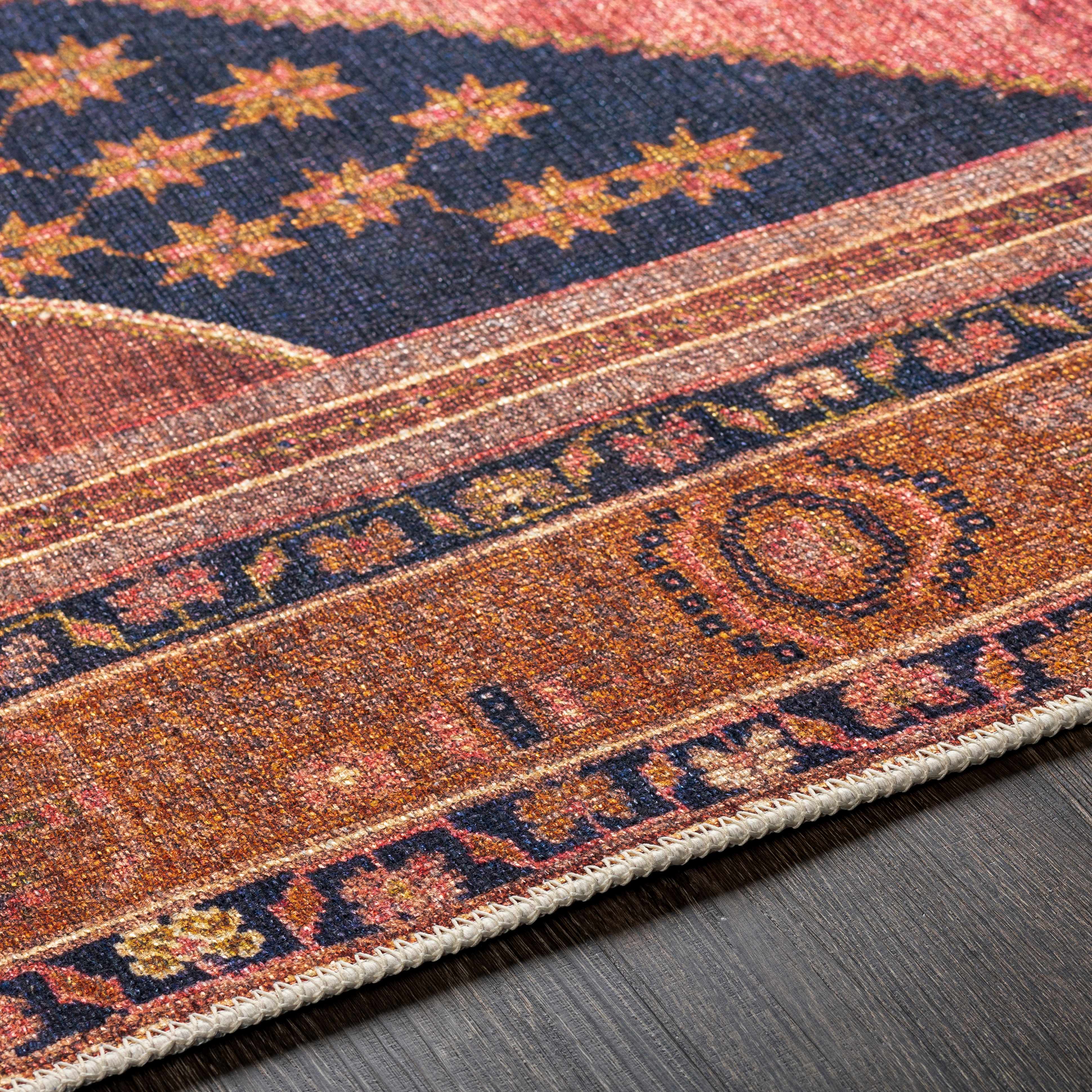 Luxurious Hauteloom Malamote Washable Area Rug
