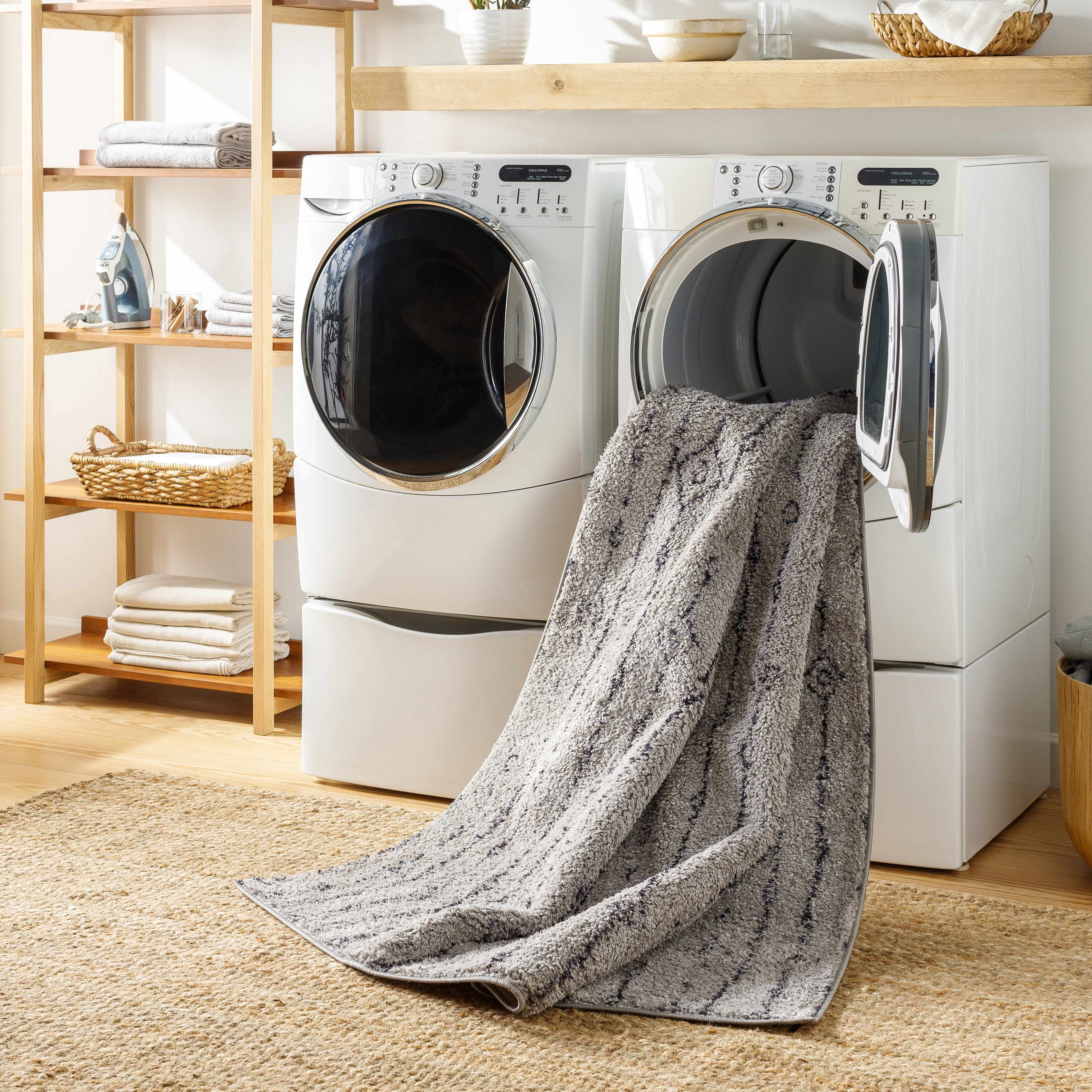 Hauteloom Demi Gray: Your Cozy and Stylish Washable Area Rug