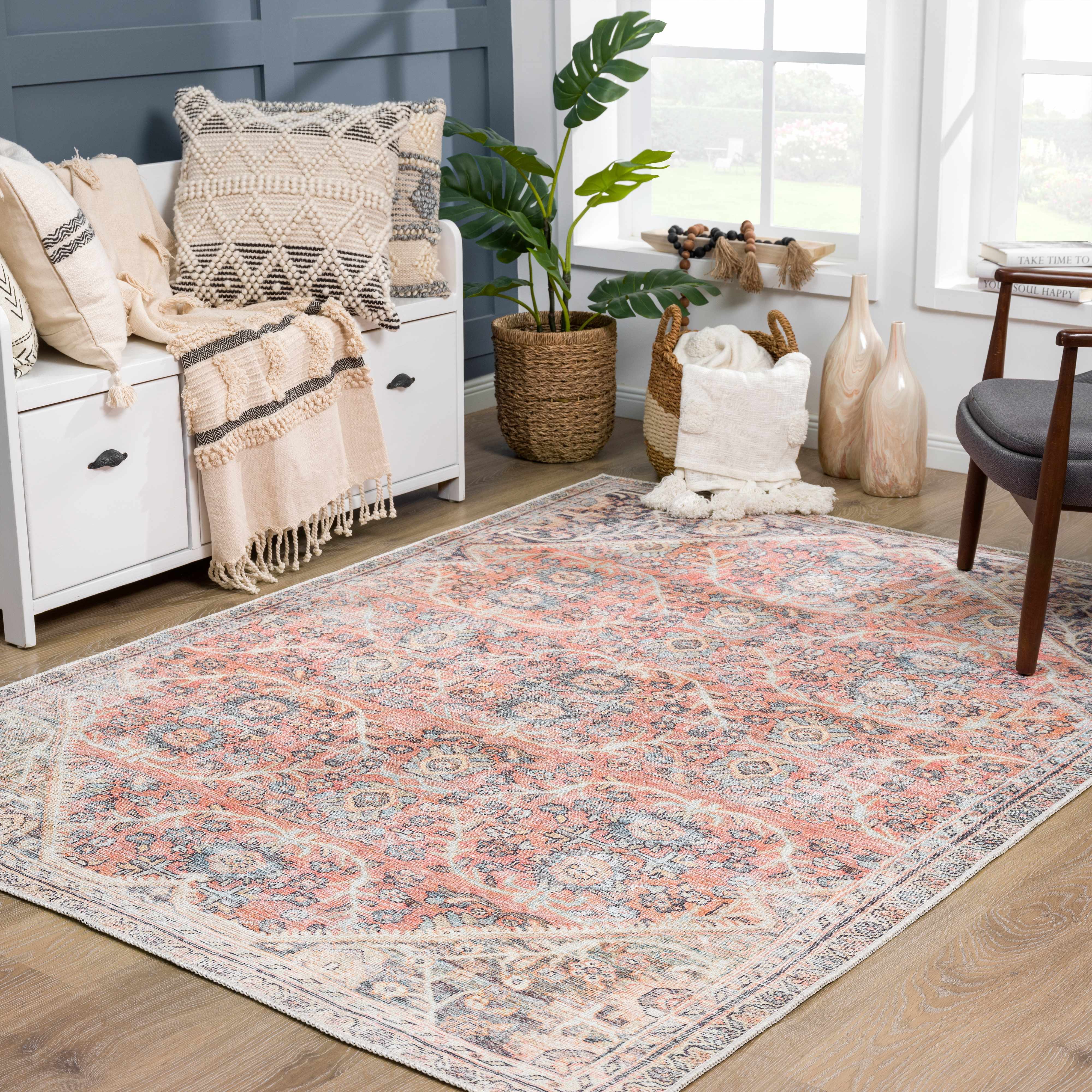 Hauteloom Konstantina Washable Luxury Area Rug
