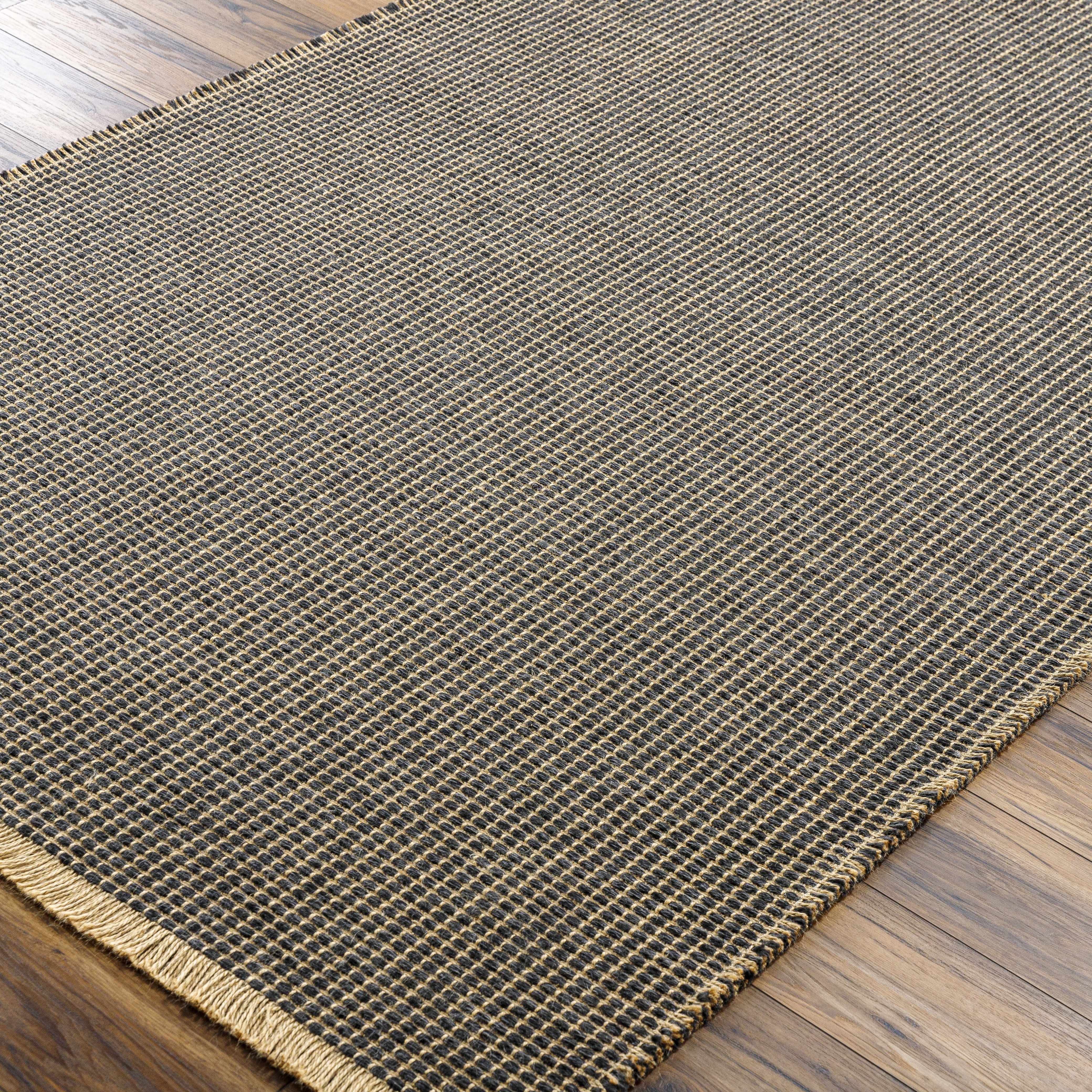 Elevate Your Space with Hauteloom Kimi Jute Black Area Rug by Surya X Becki Owens
