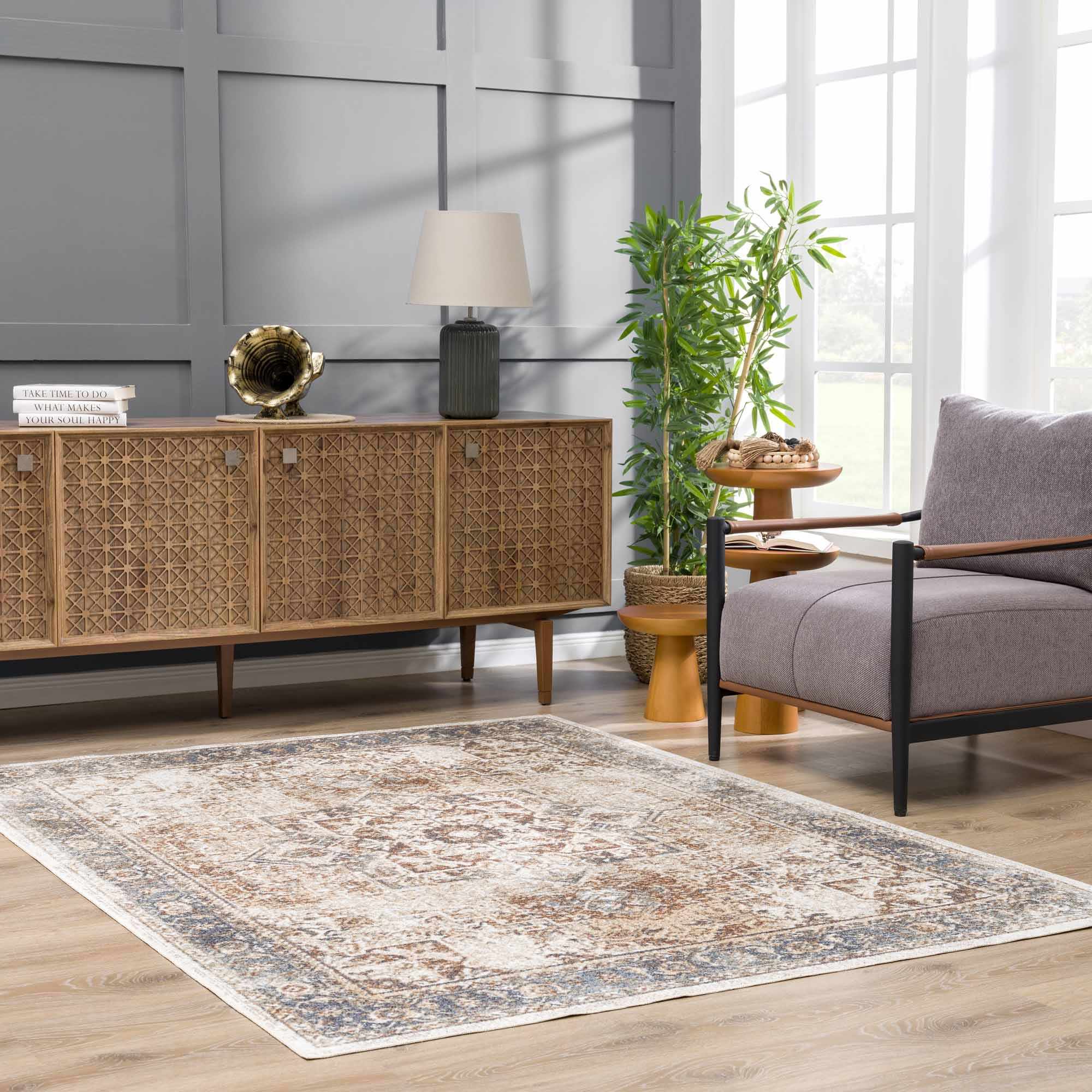 Hauteloom Fang Luxury Washable Area Rug