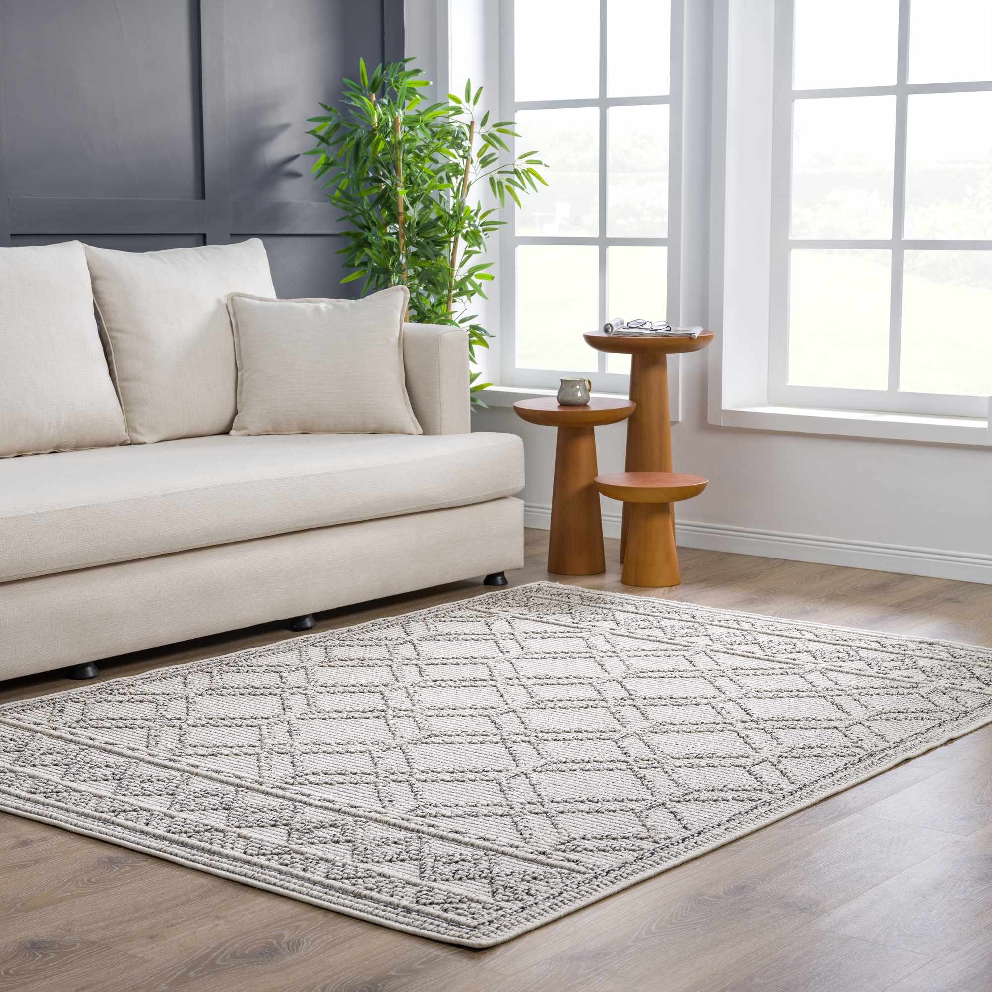 Hauteloom Diah Bone Area Rug - Transform Your Space