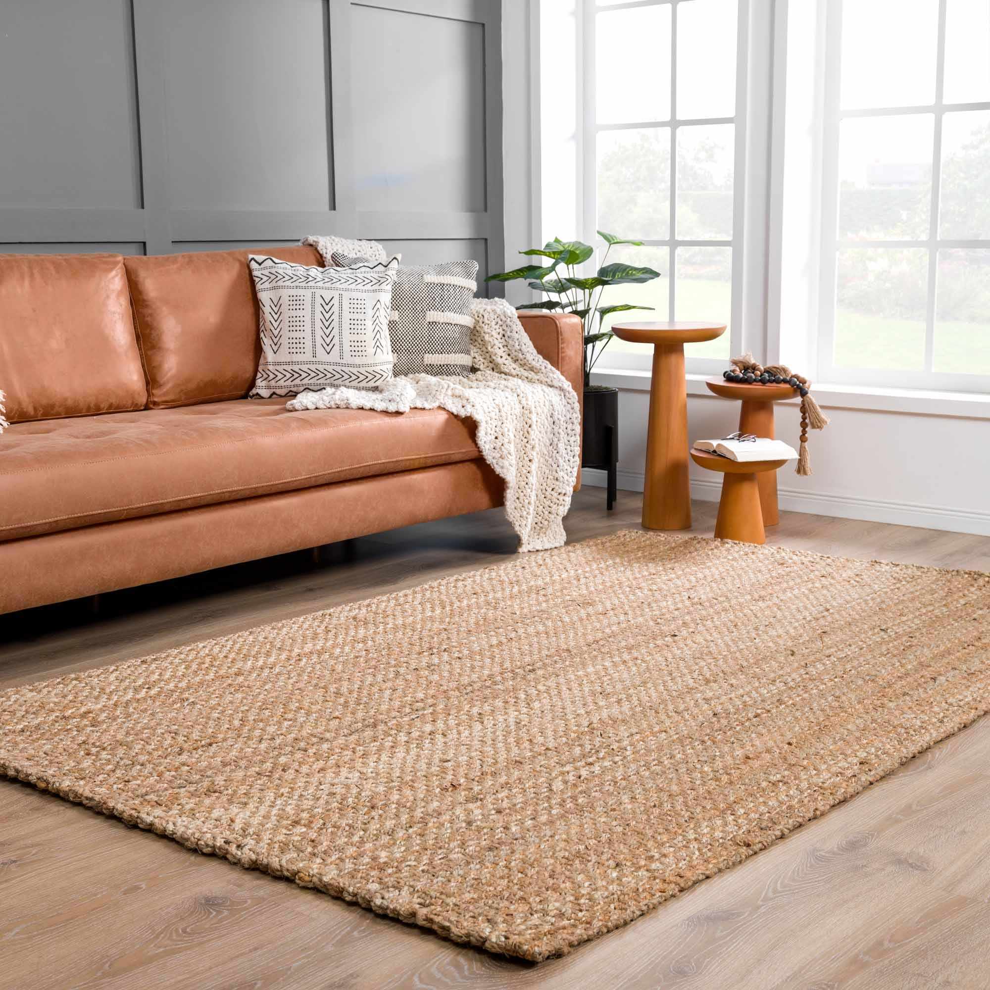 Hauteloom Herndon Braided Jute Rug - Rustic Elegance for Your Space