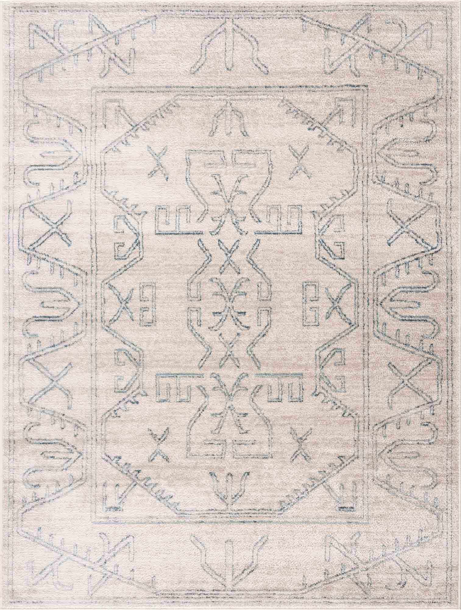Indulge in Style with Hauteloom Divya Cream & Silver Blue Area Rug