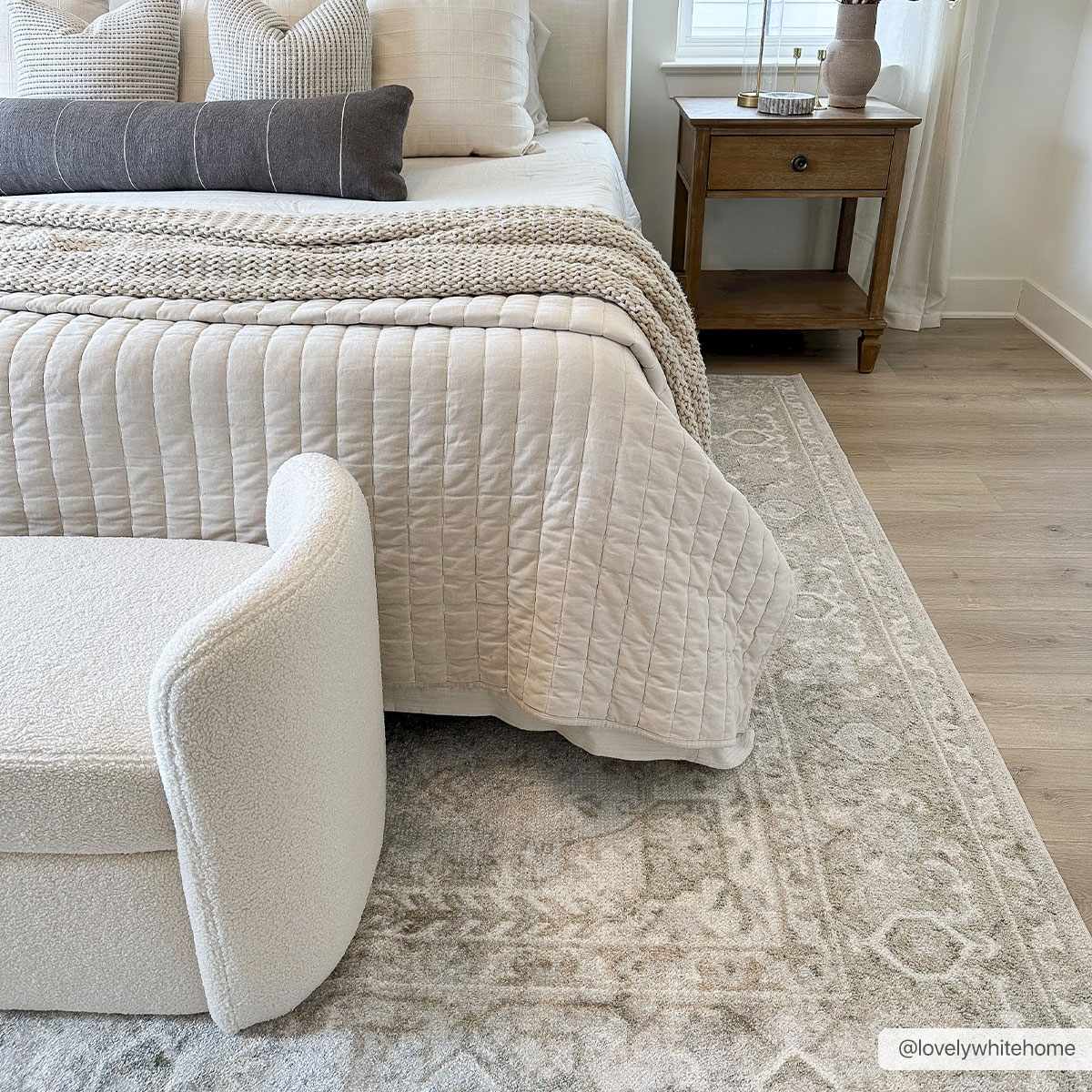 Gael Cream Washable Area Rug by Hauteloom - A Stylish and Practical Addition to Your Space