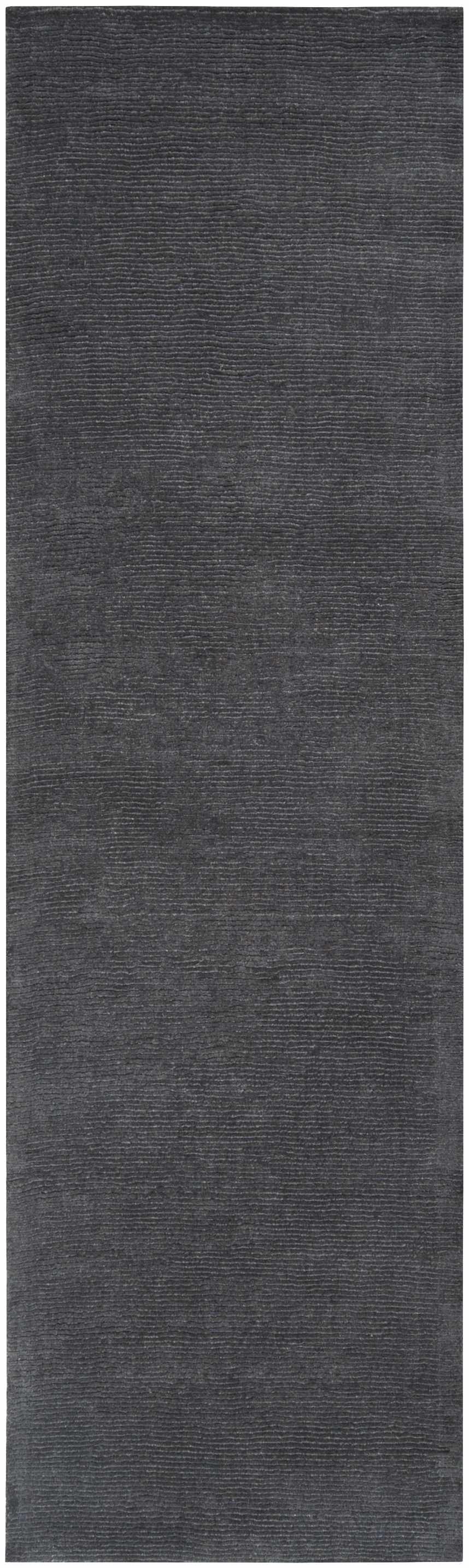 Hauteloom Brockton Solid Wool Charcoal Luxury Area Rug