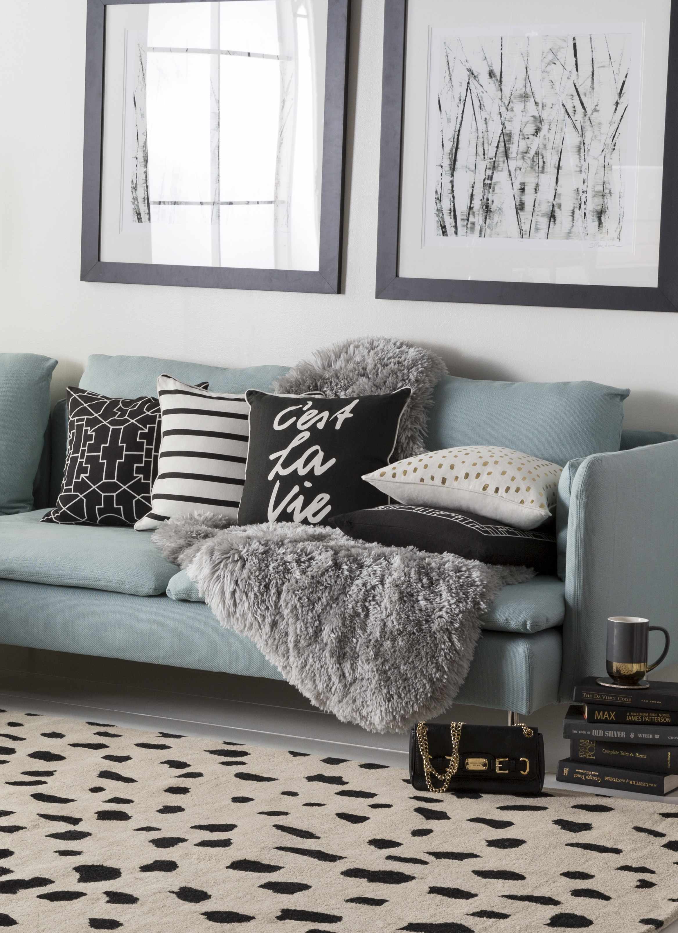 Luxurious Hauteloom Guiseley Dalmatian-Inspired Wool Area Rug