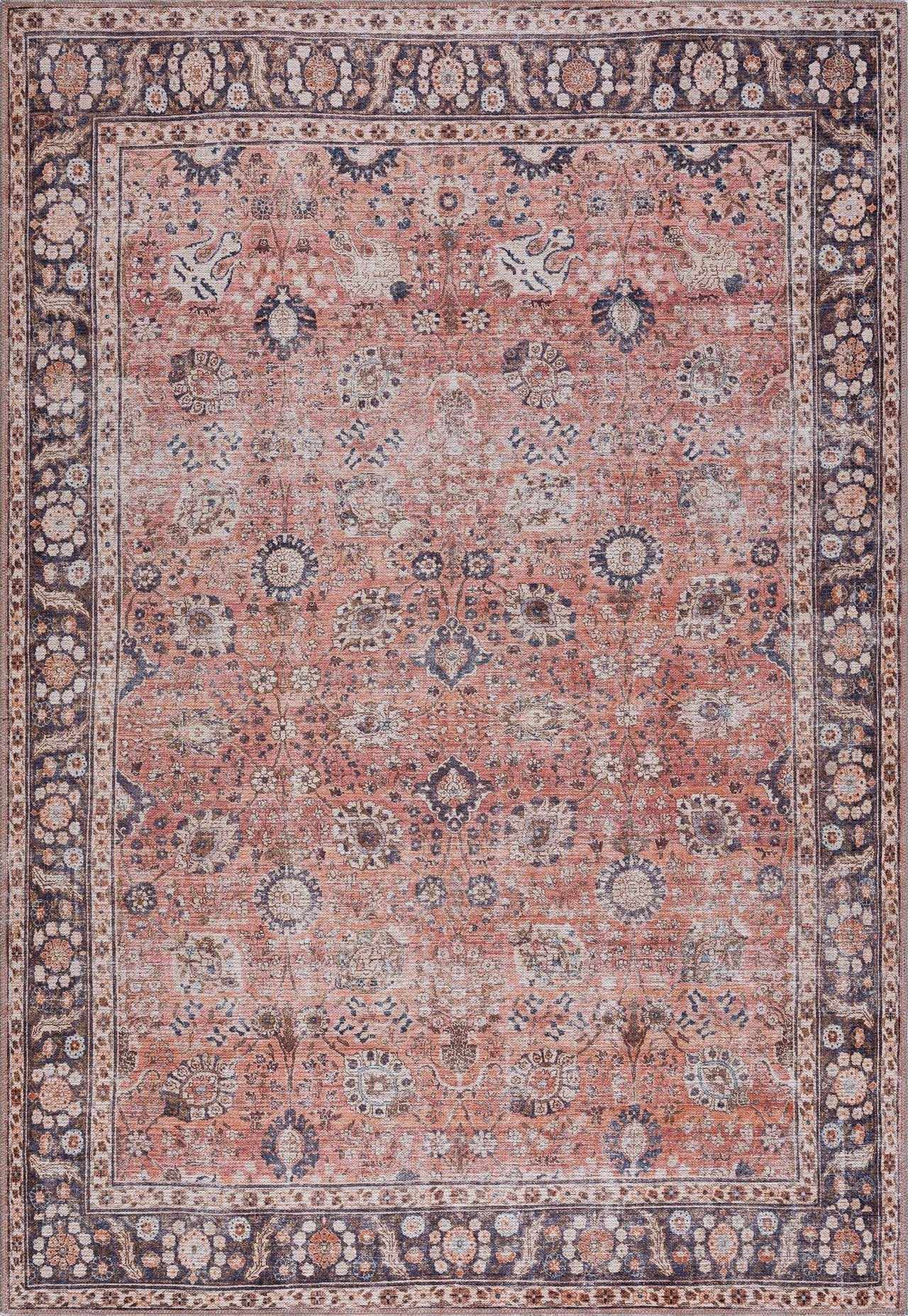 Gorgeous Hauteloom Ganyangan Red Washable Rug