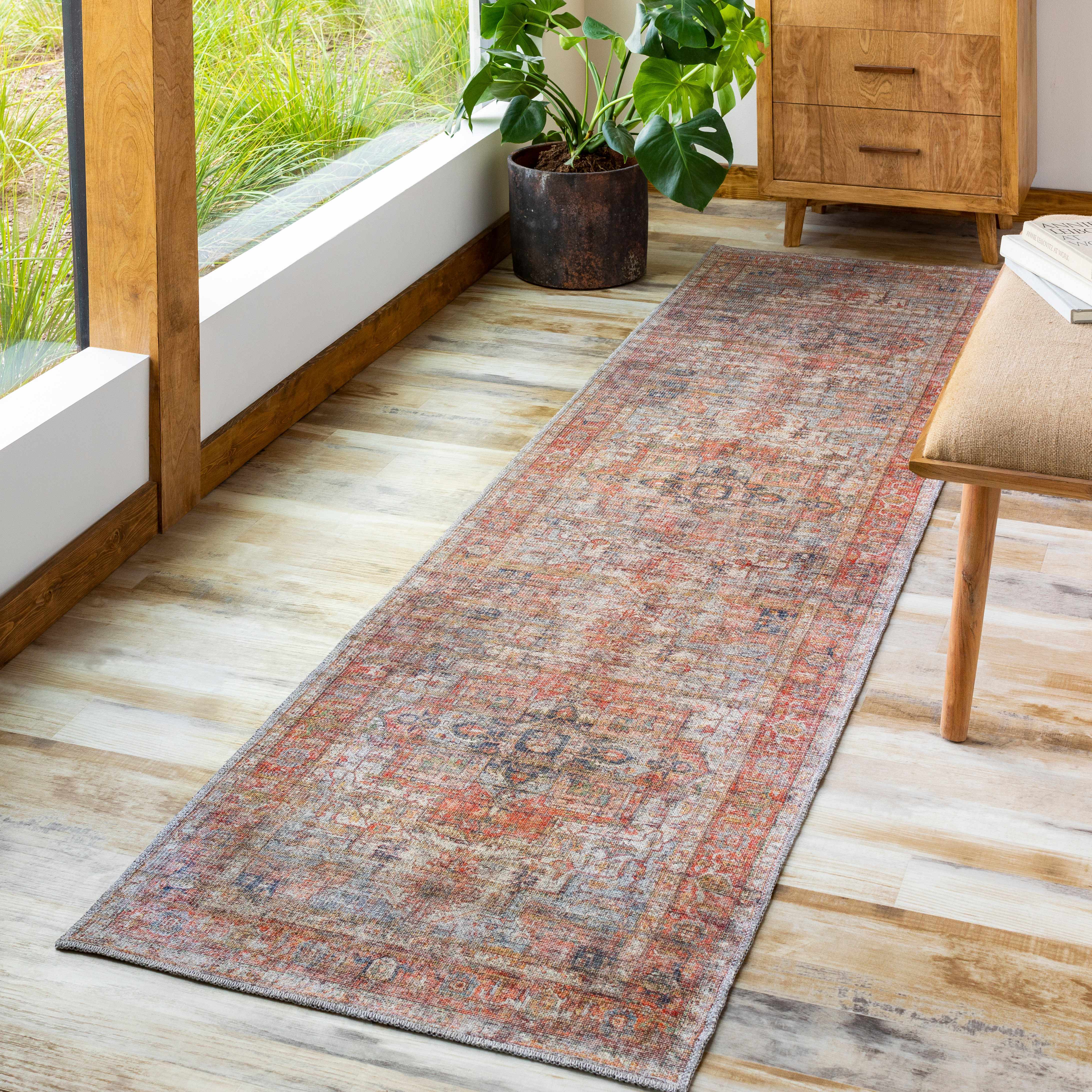 Hauteloom Lapase Washable Printed Jute Rug - A Stylish and Practical Home Essential