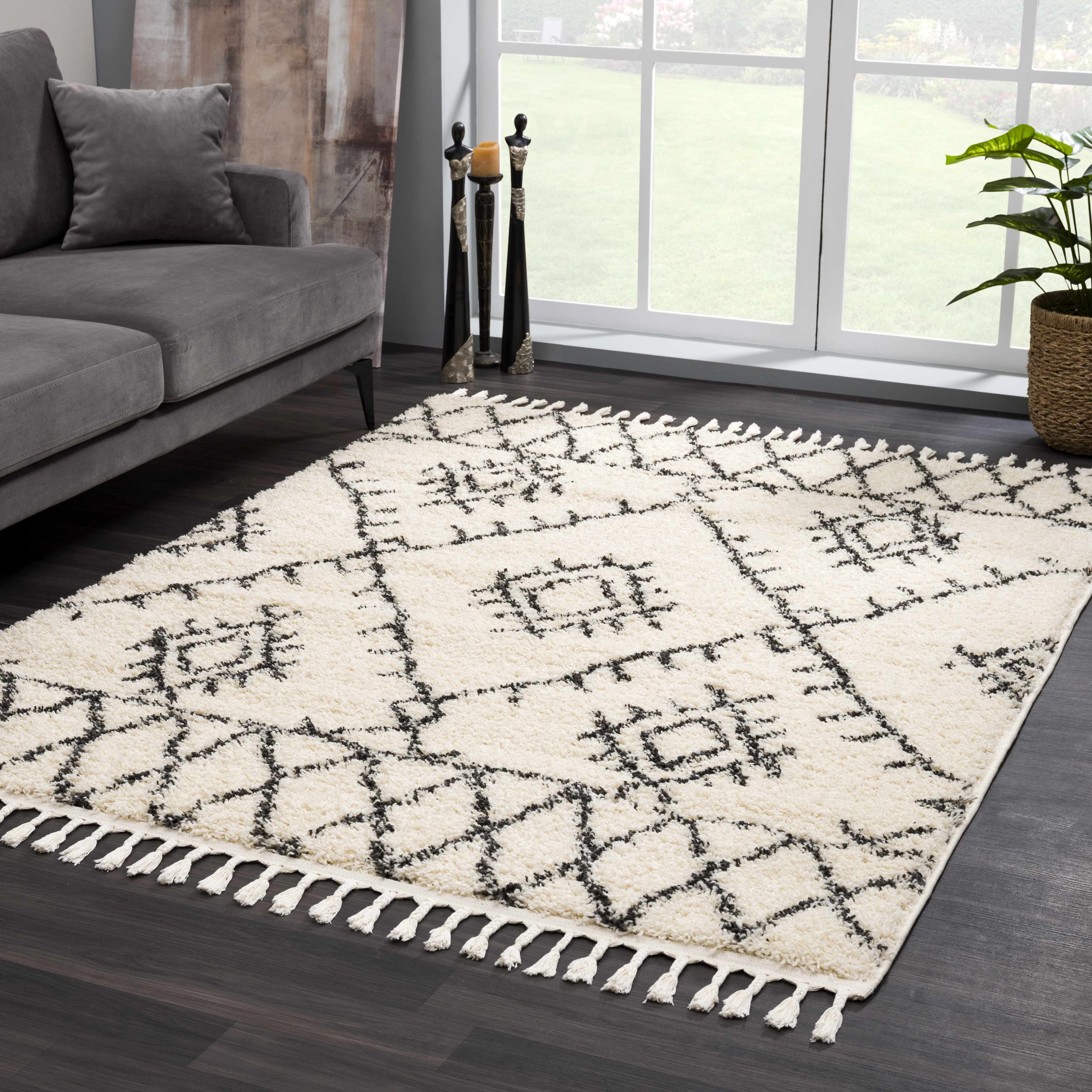 Hauteloom Emlenton Berber Shag Rug - Cozy Up Your Home