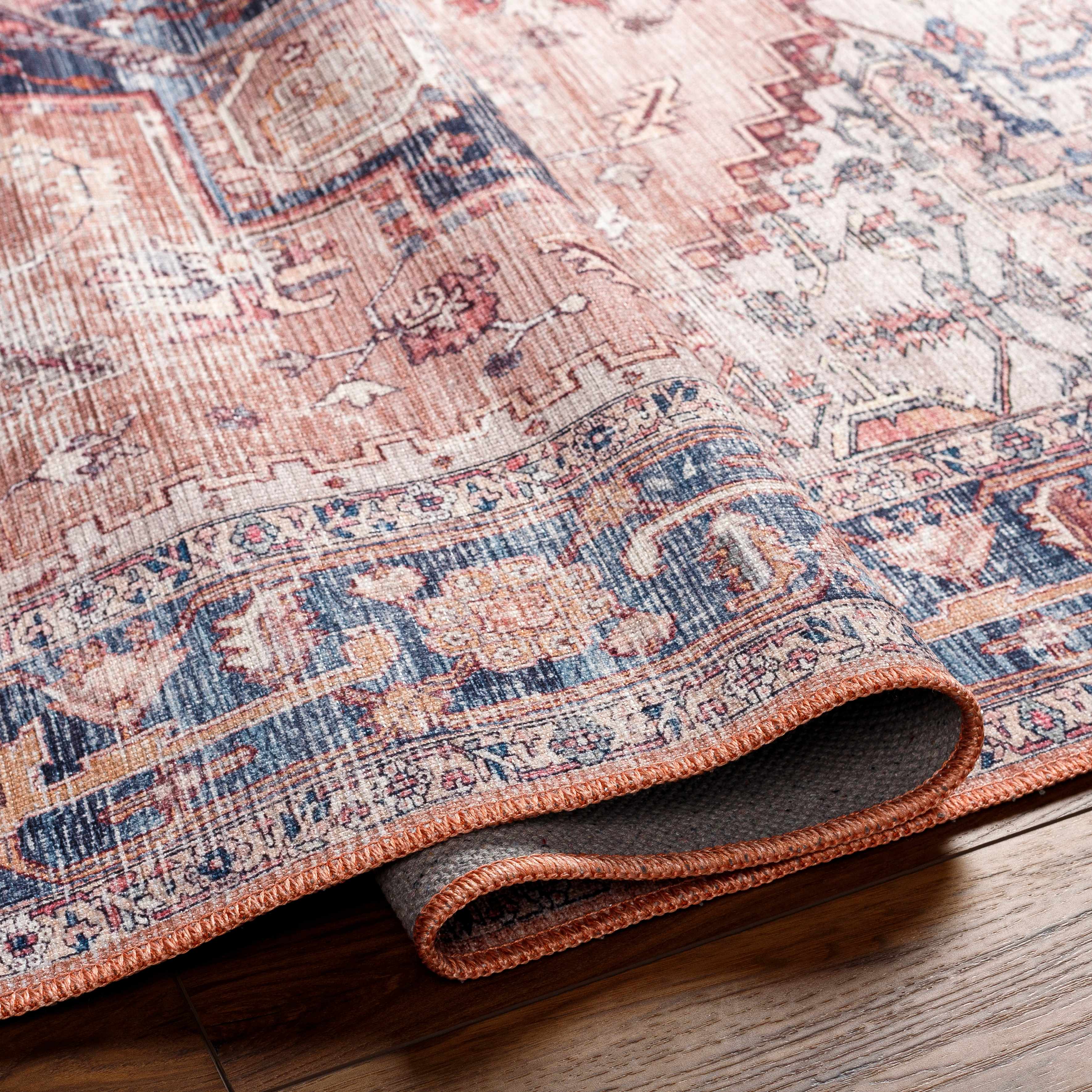 Hauteloom Kera Rust - Your Cozy and Stylish Washable Area Rug