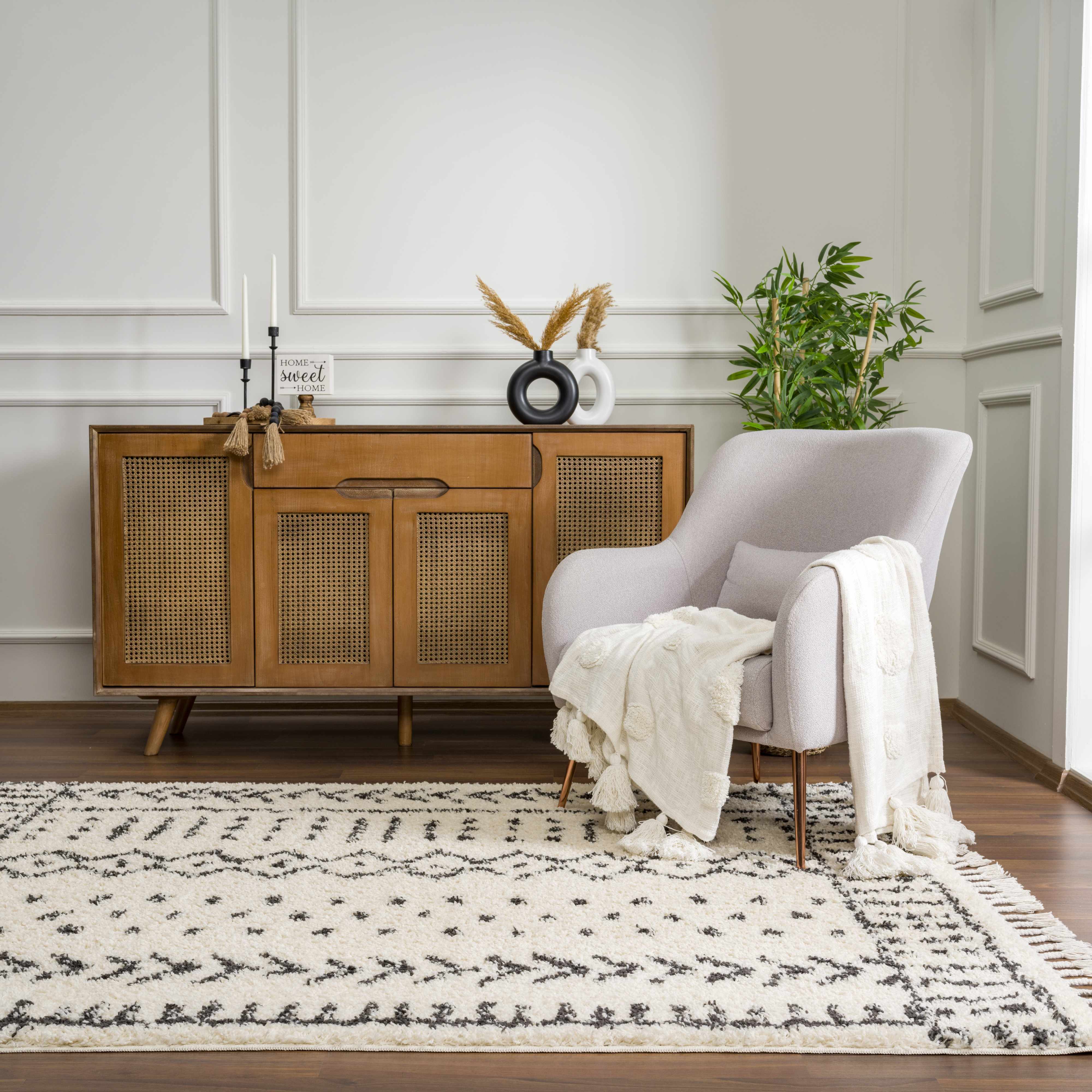 Hauteloom Hauppauge Bohemian Berber Shag Plush Carpet - Inviting Luxury!
