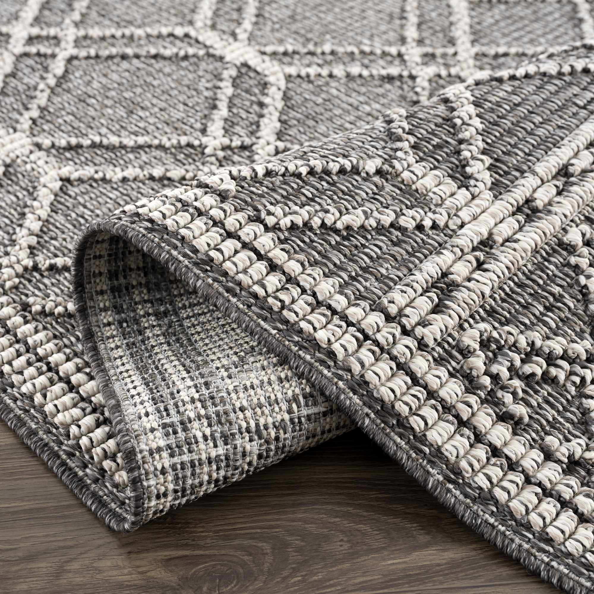 Elegant Hauteloom Diah Black & Bone Area Rug