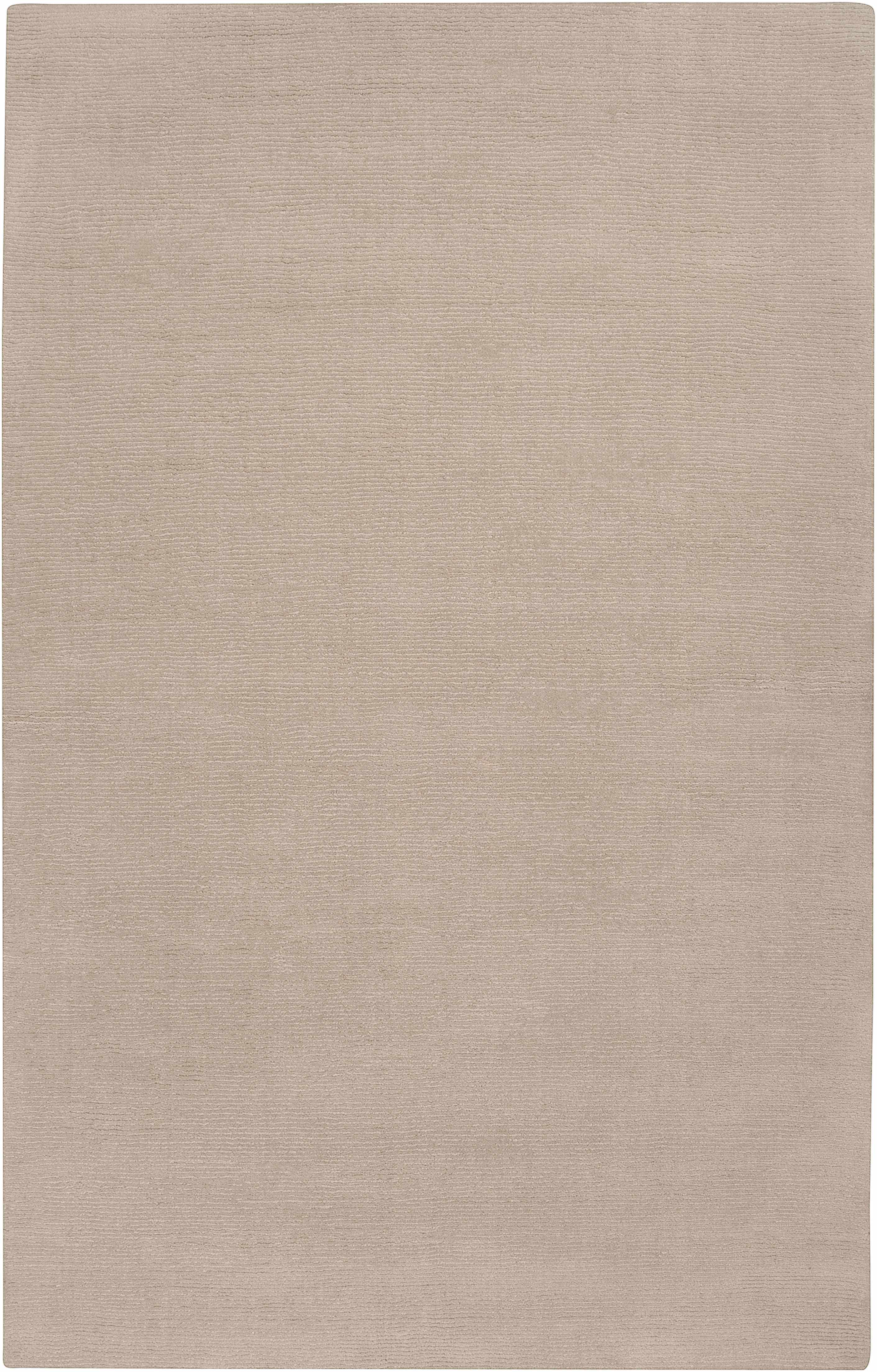 Luxurious Hauteloom Brockton Solid Tan Wool Rug