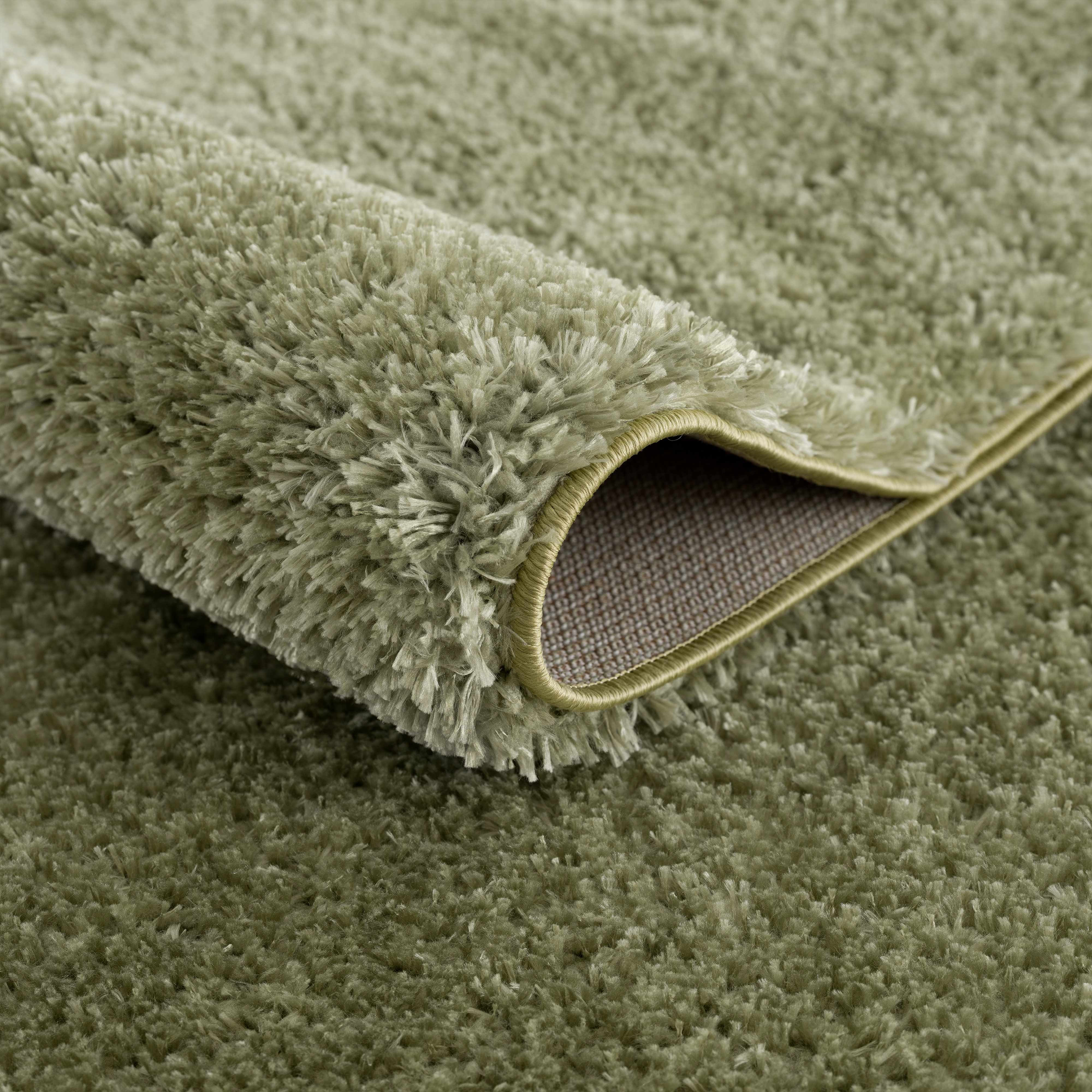 Indulge in Luxury with Hauteloom Heavenly Solid Green Plush Rug