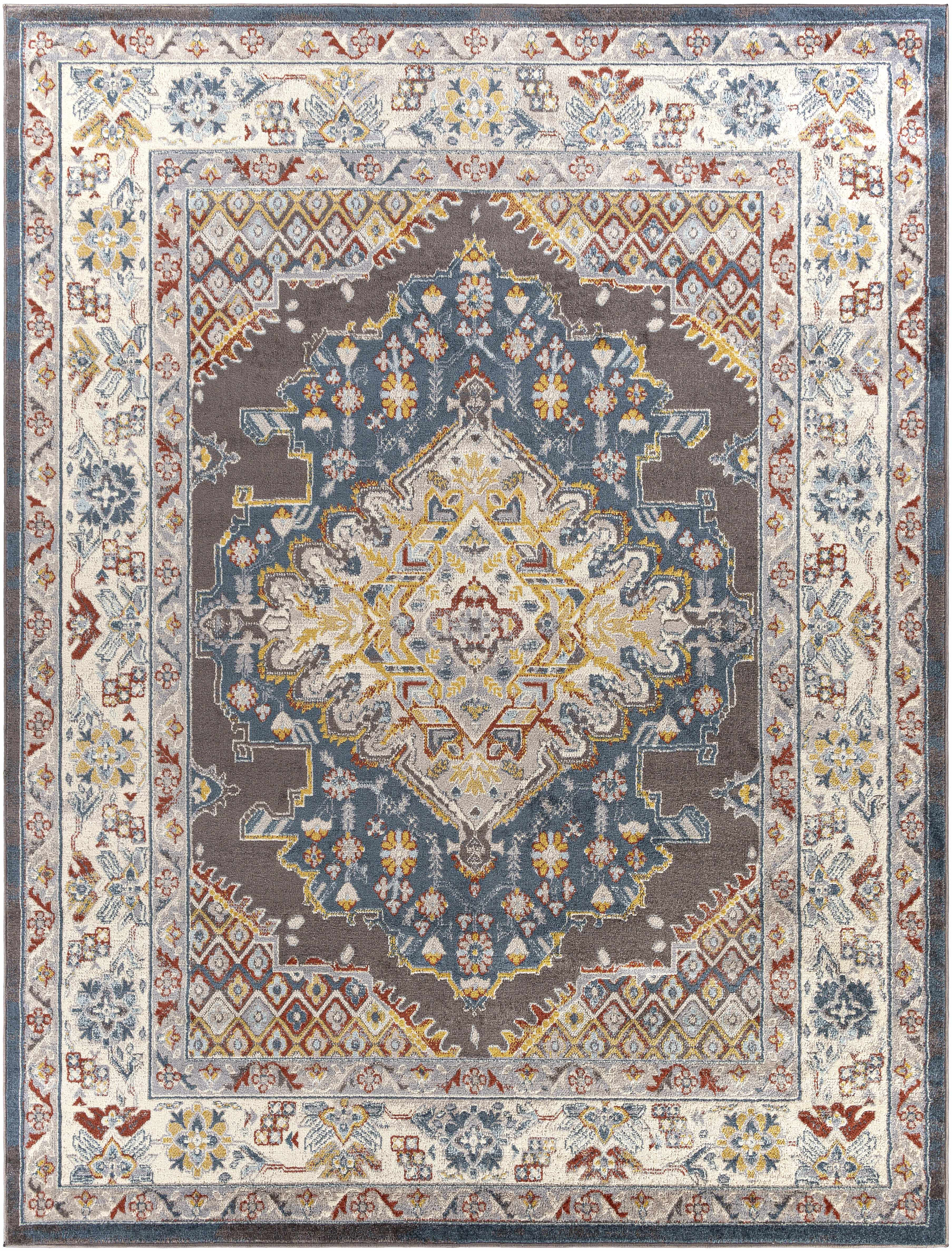 Gorgeous Hauteloom Haymond Brown Medallion Area Rug