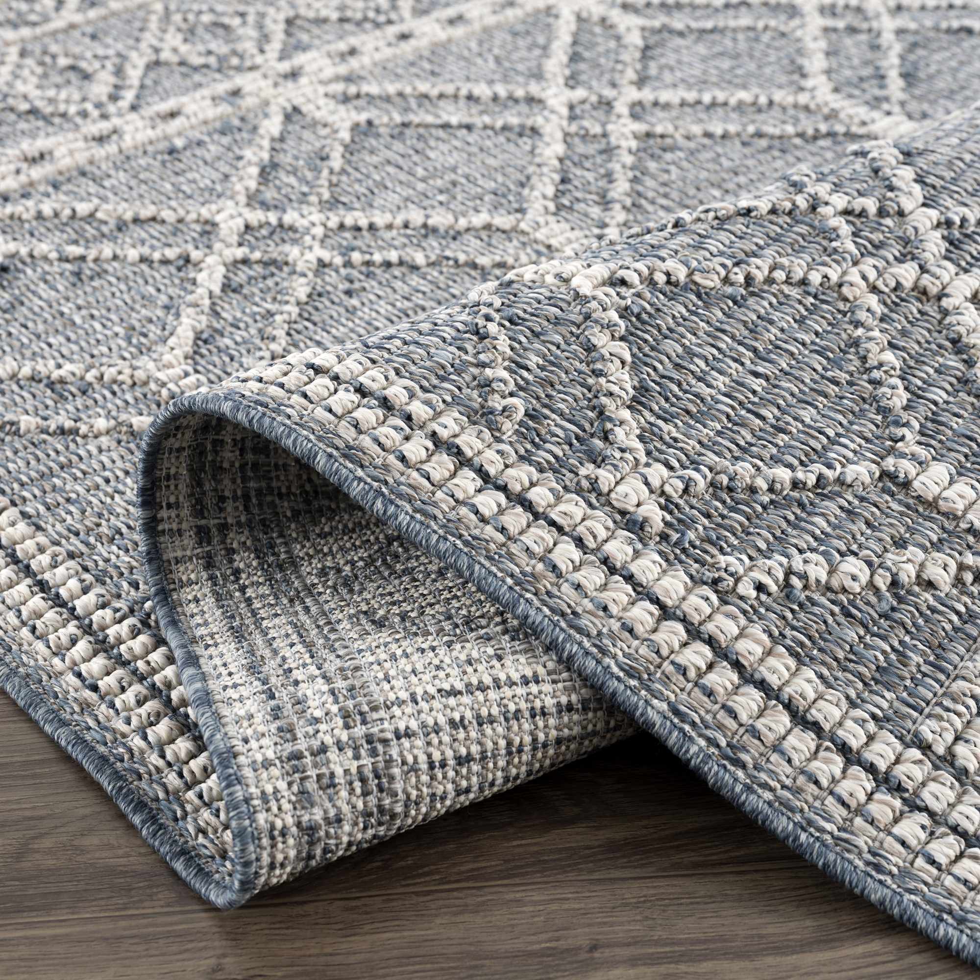 Hauteloom Diah Area Rug - Exquisite Gray Blue & Bone Beauty