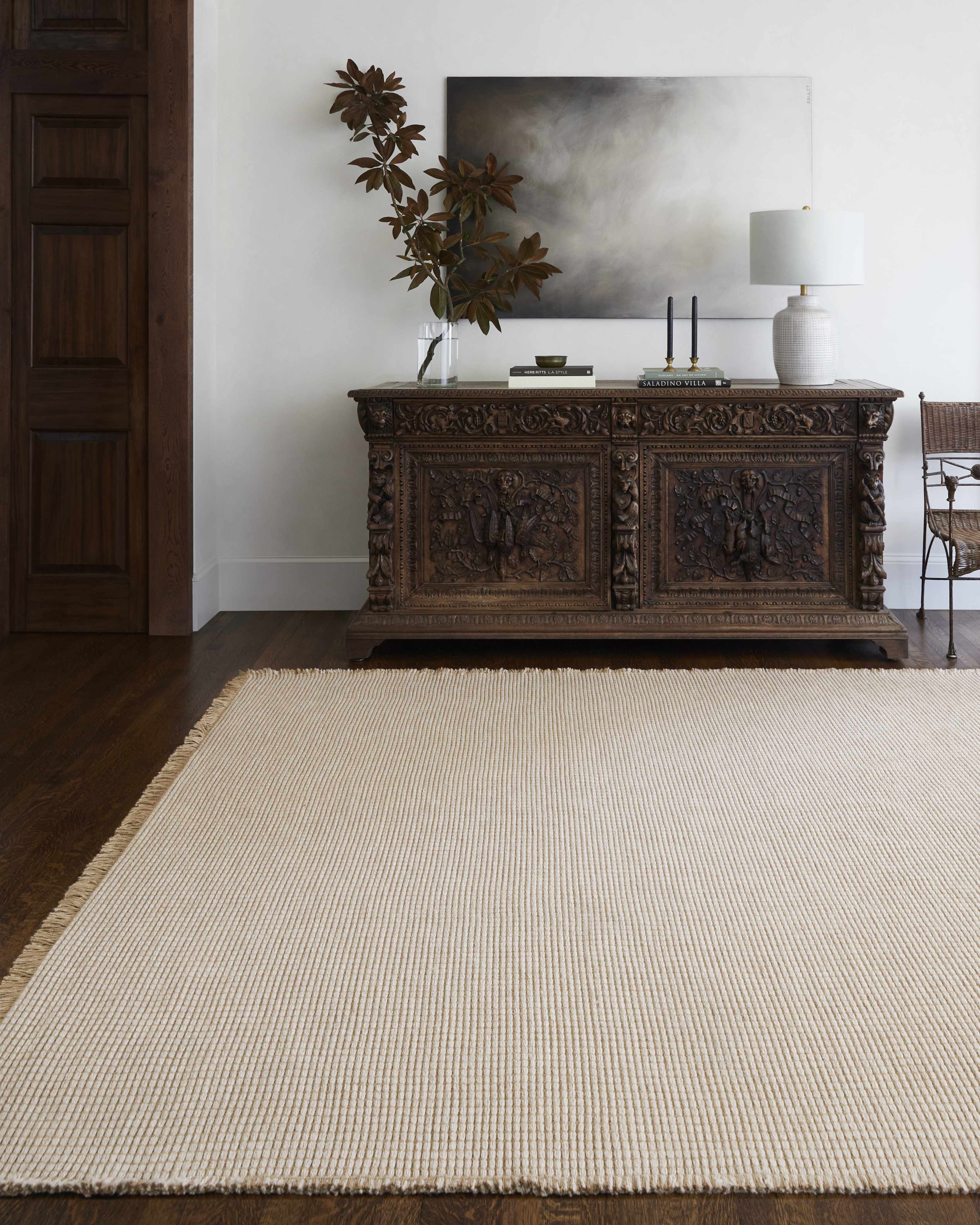 Indulge in Style with Hauteloom Kimi Jute Cream Area Rug - Surya X Becki Owens