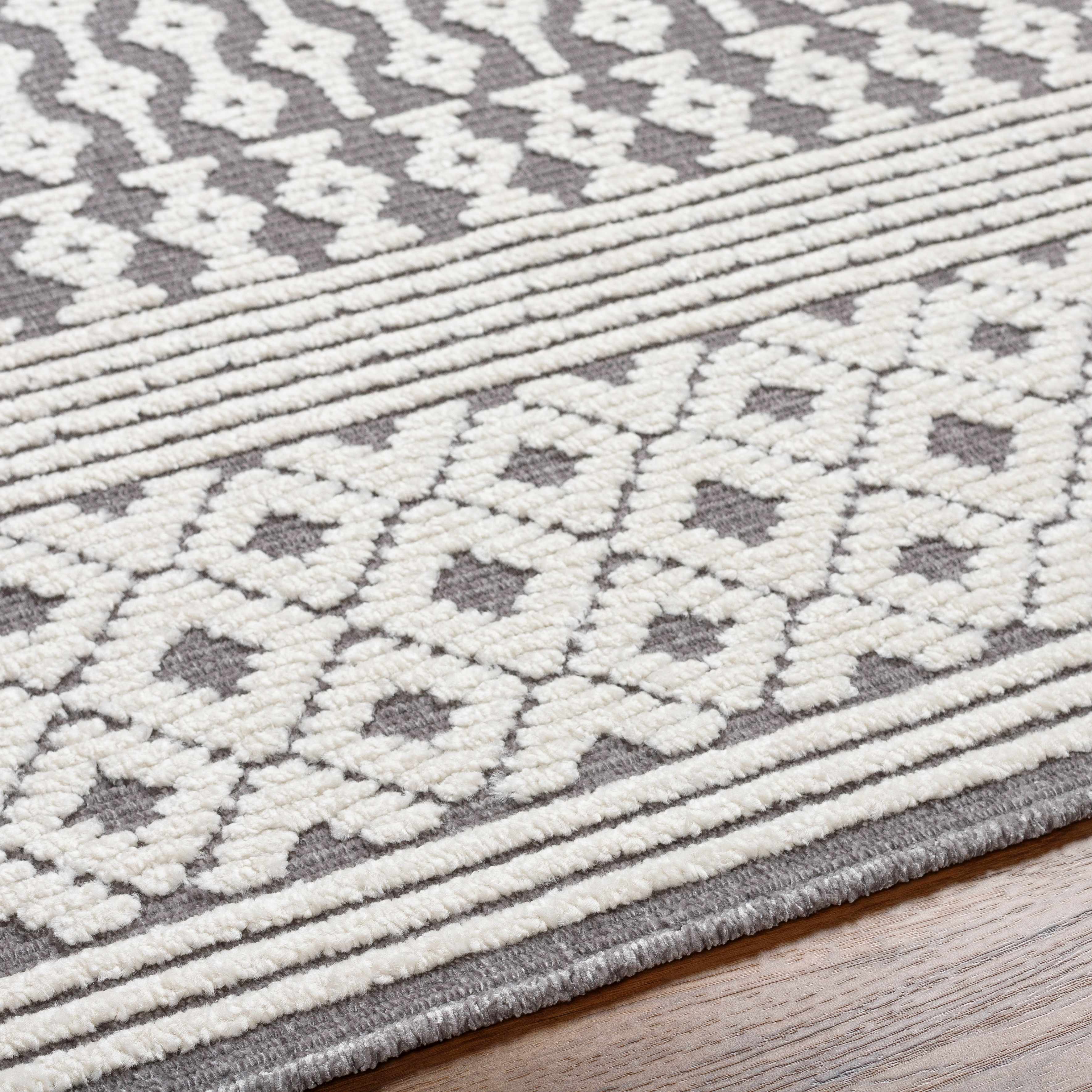 Revitalize Your Space with Hauteloom Drago Gray Washable Area Rug