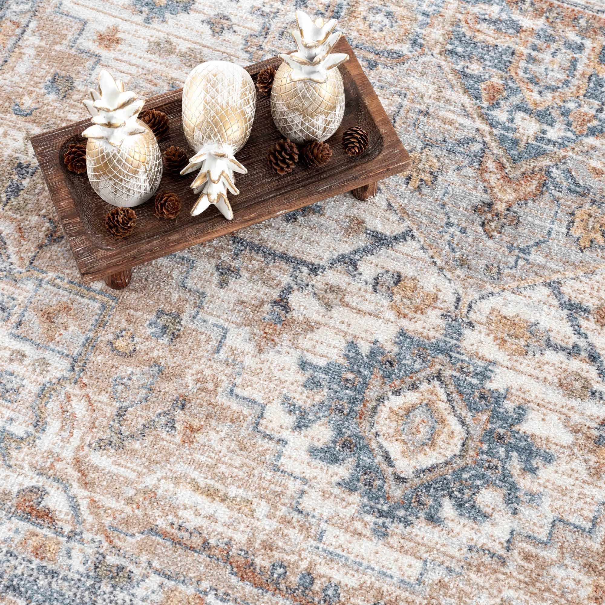 Hauteloom Ezri Cream - A Must - Have Washable Area Rug