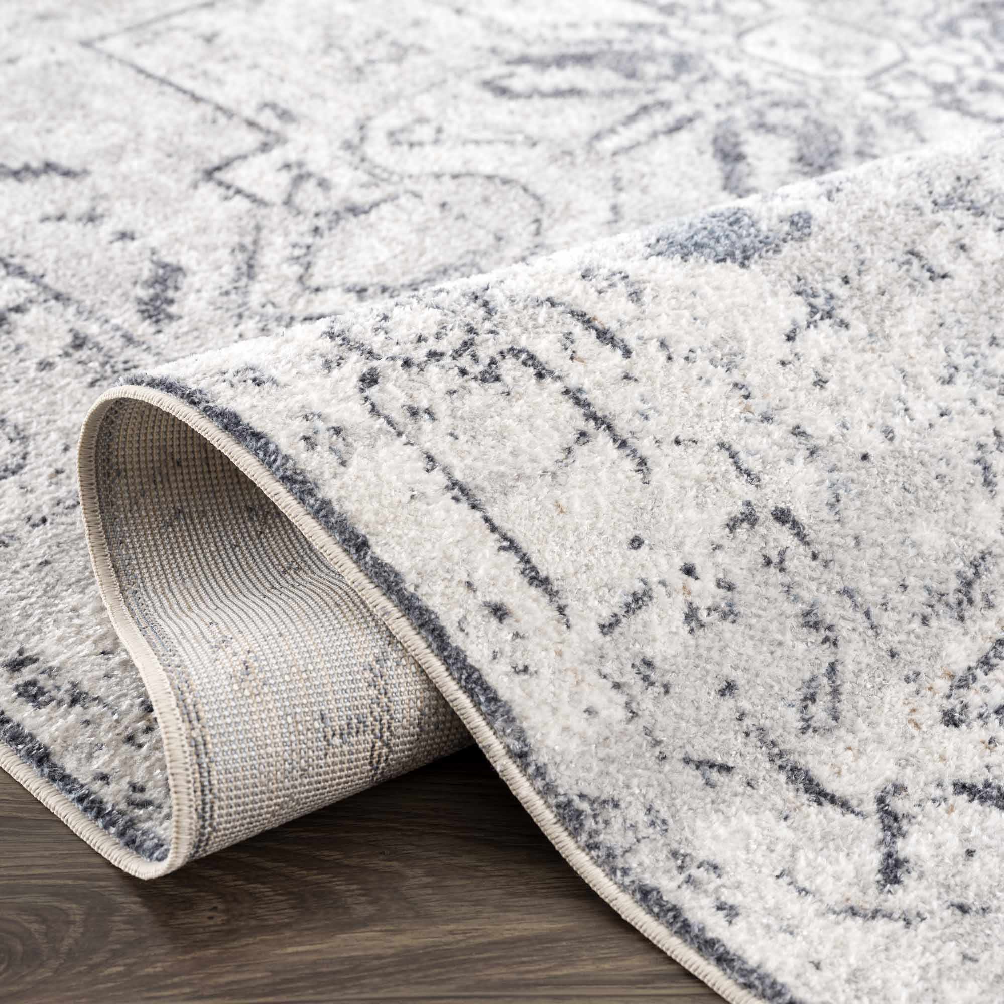 Luxurious Ivory Hera Washable Area Rug - Transform Your Space