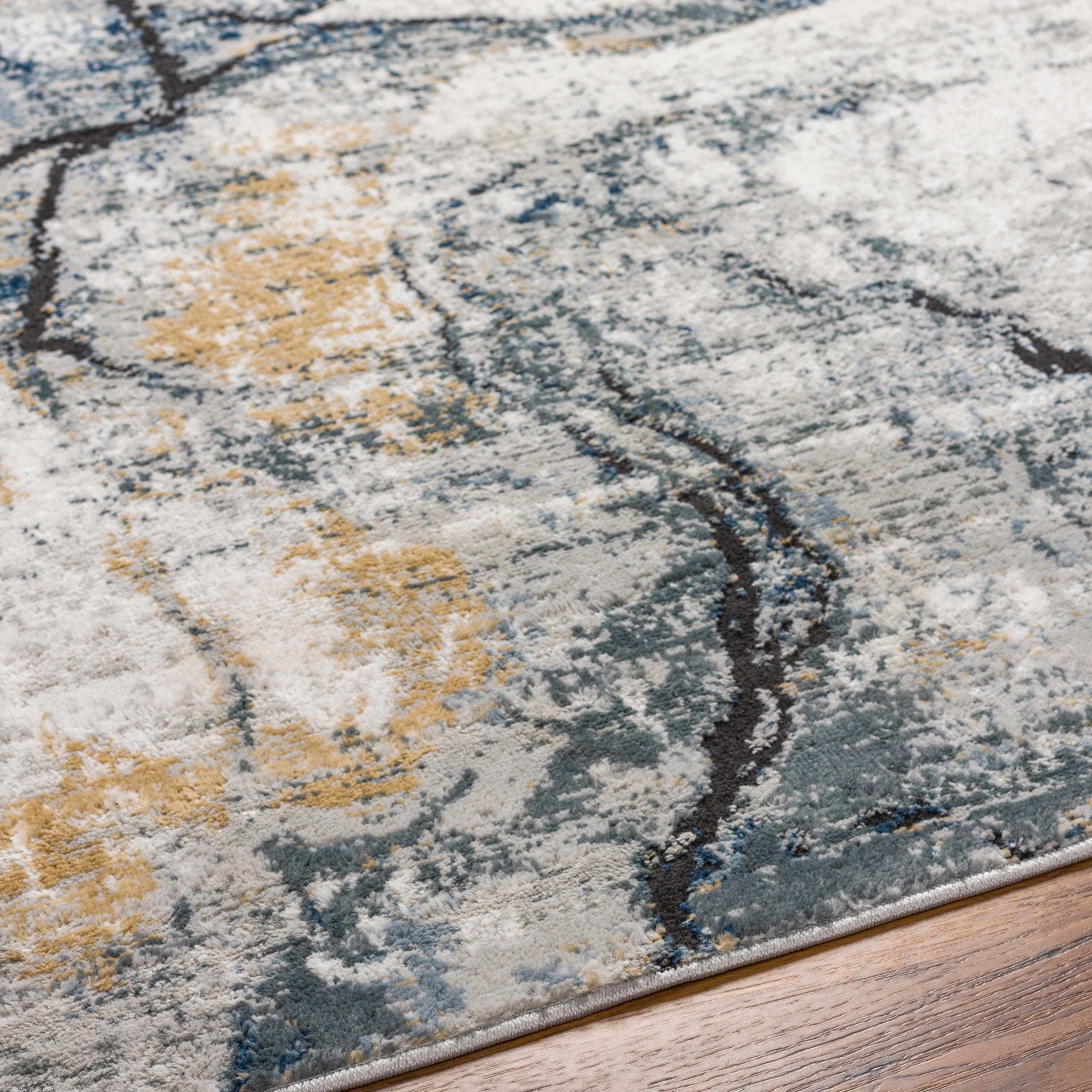 Hauteloom Fremantle Gray Marble Rug - Transform Your Space