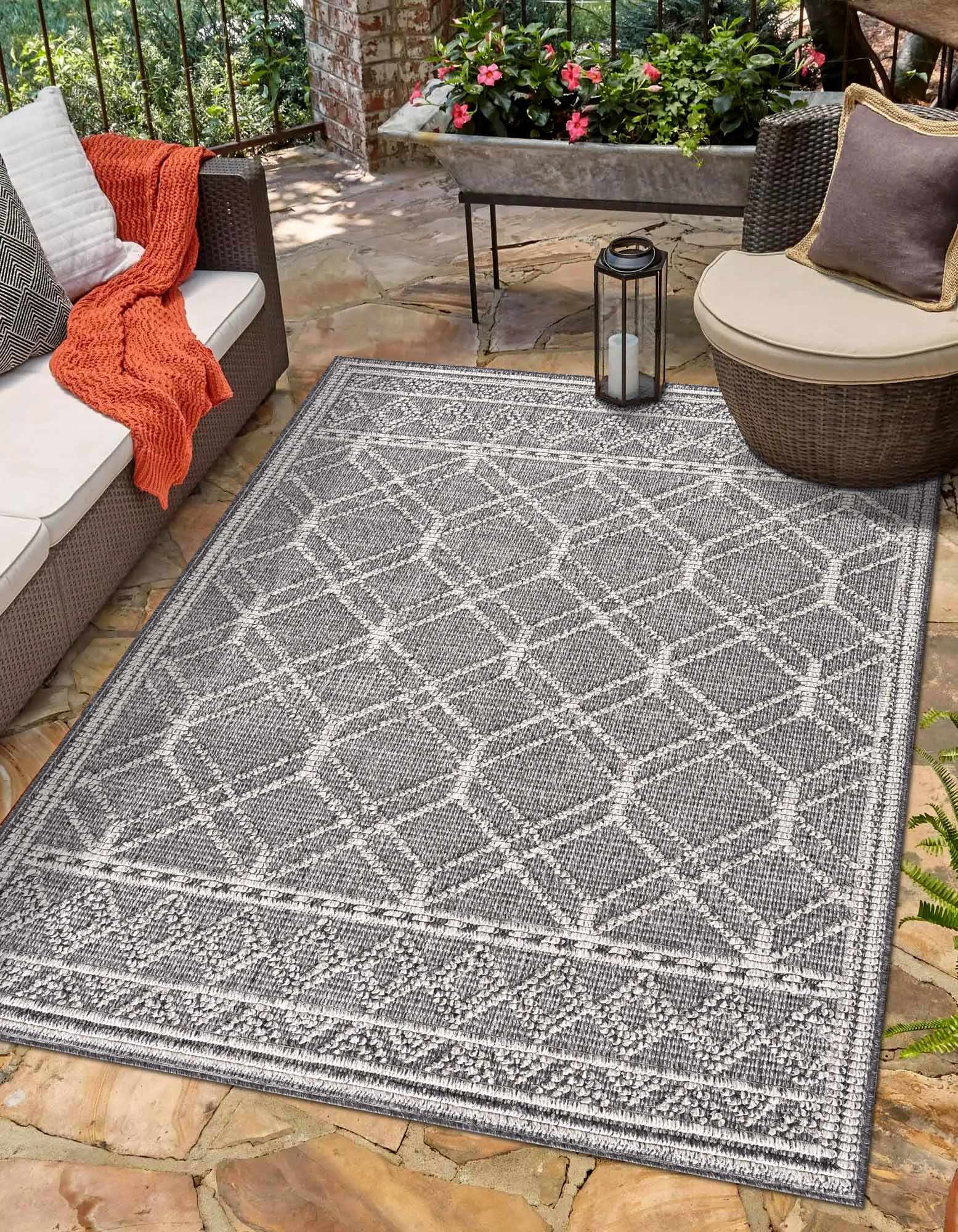 Elegant Hauteloom Diah Black & Bone Area Rug
