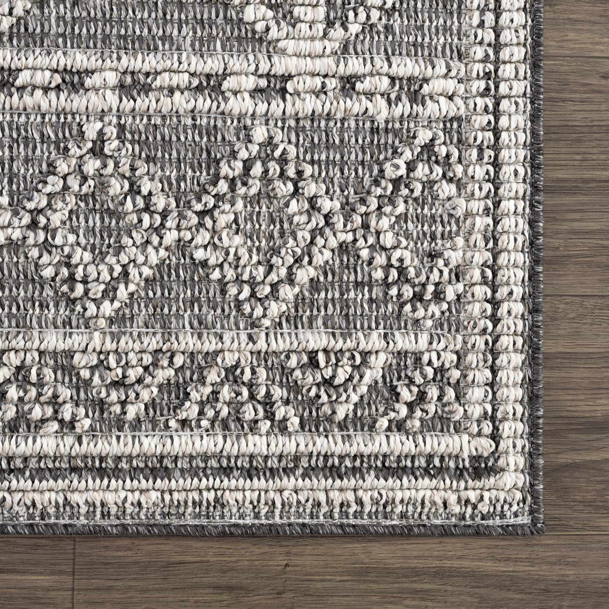 Elegant Hauteloom Diah Black & Bone Area Rug