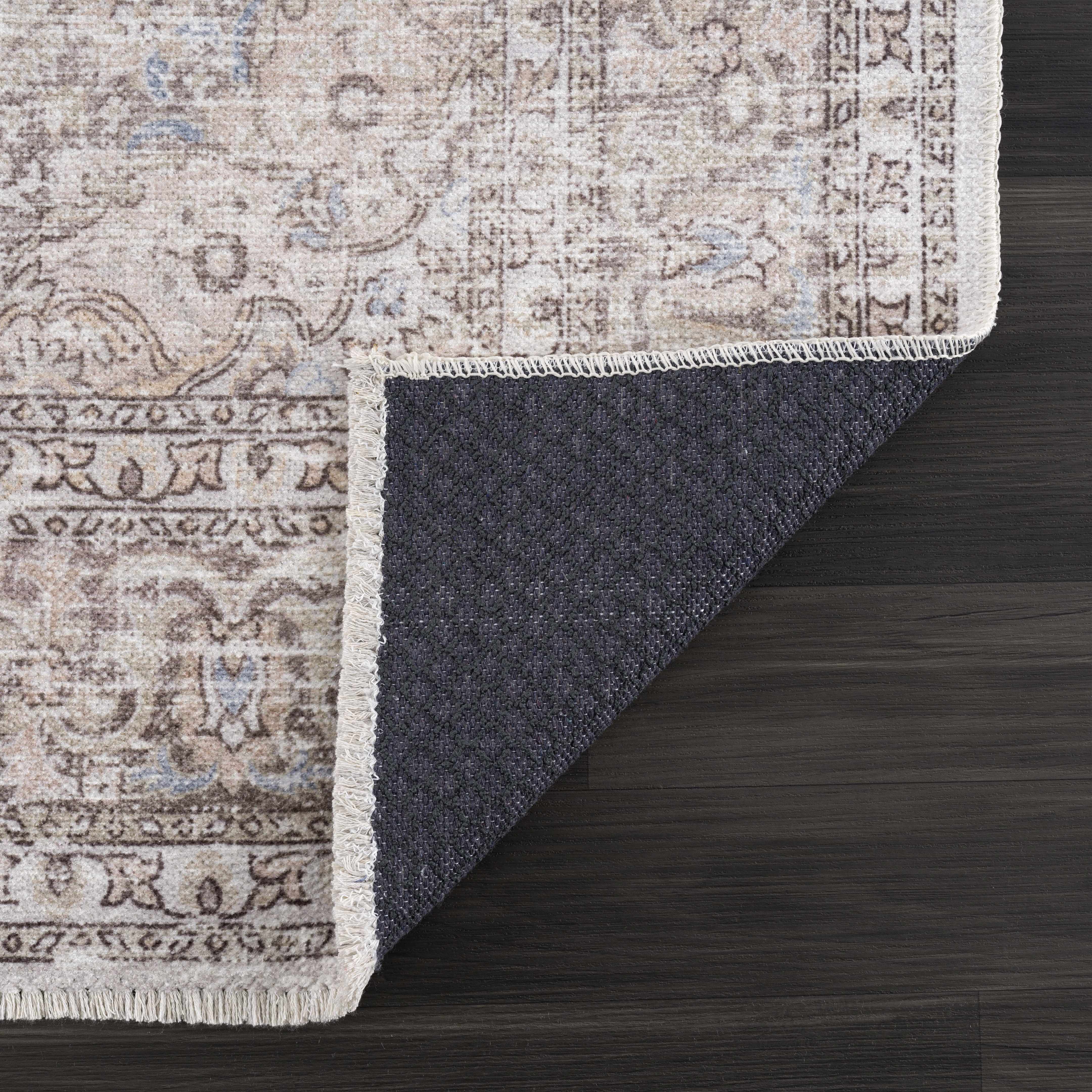 Hauteloom Cream Holi-2301 Washable Area Rug - The Perfect Choice for Your Home