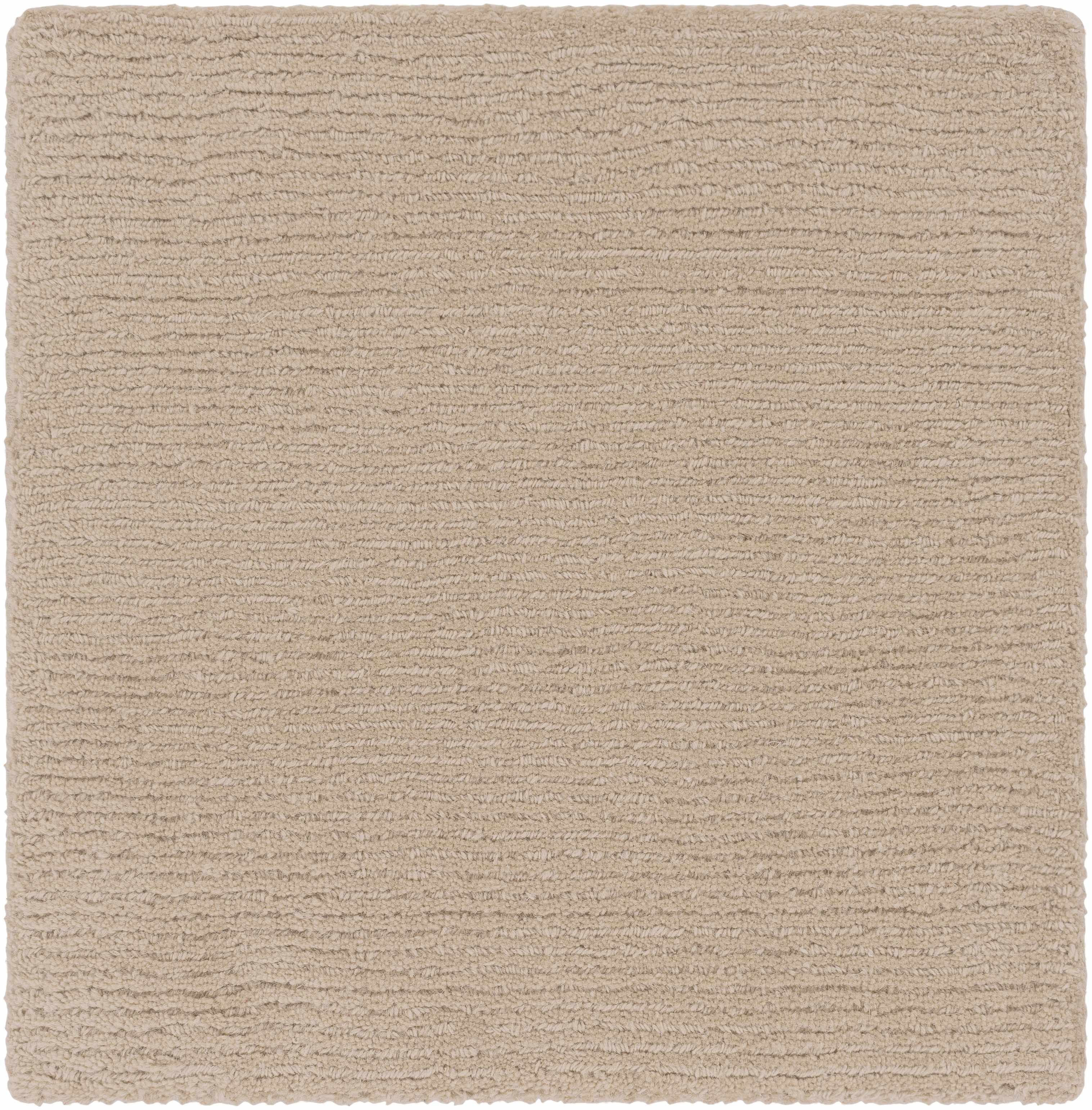 Luxurious Hauteloom Brockton Solid Tan Wool Rug