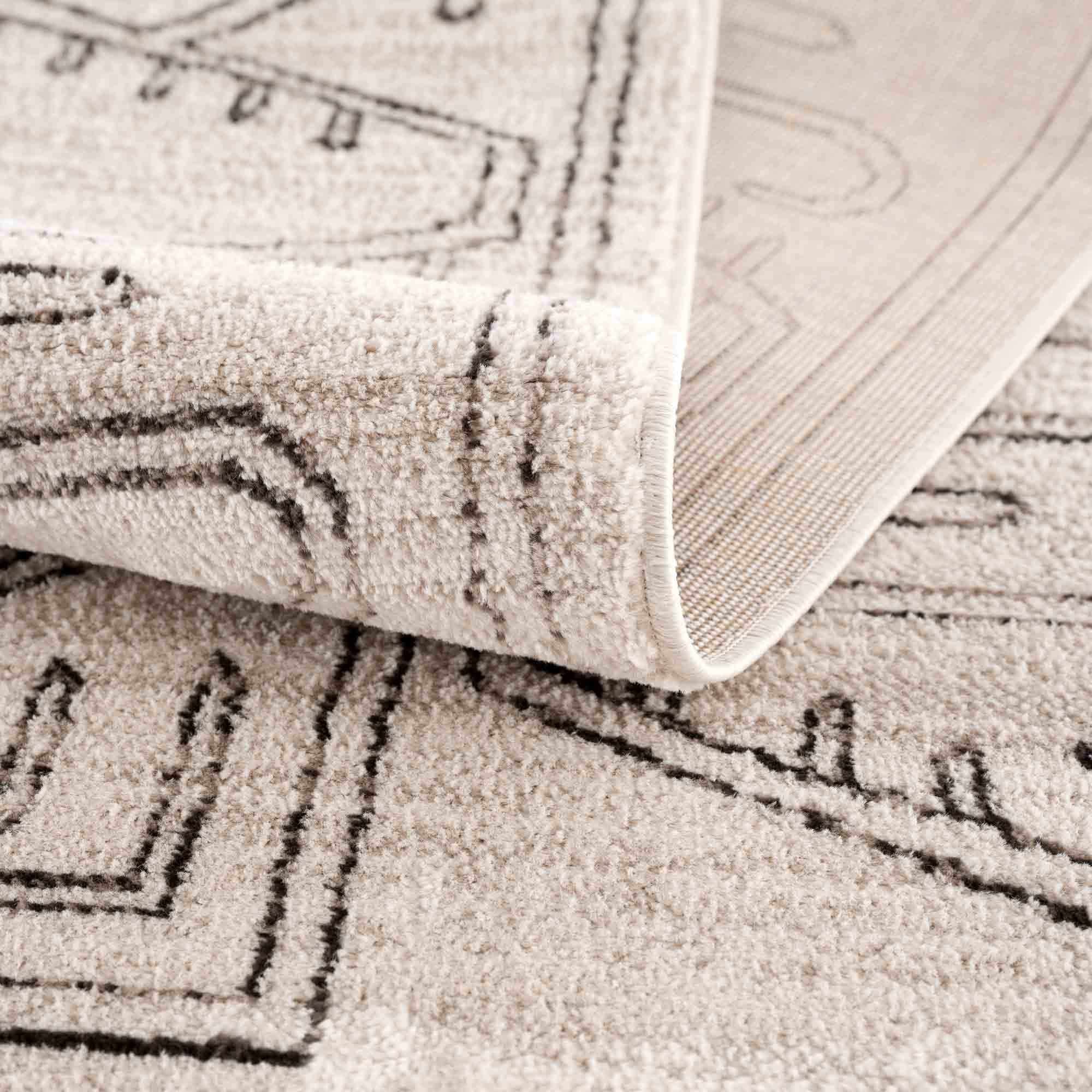 Hauteloom Divya Cream Tribal Rug - A Stunning Performance Piece