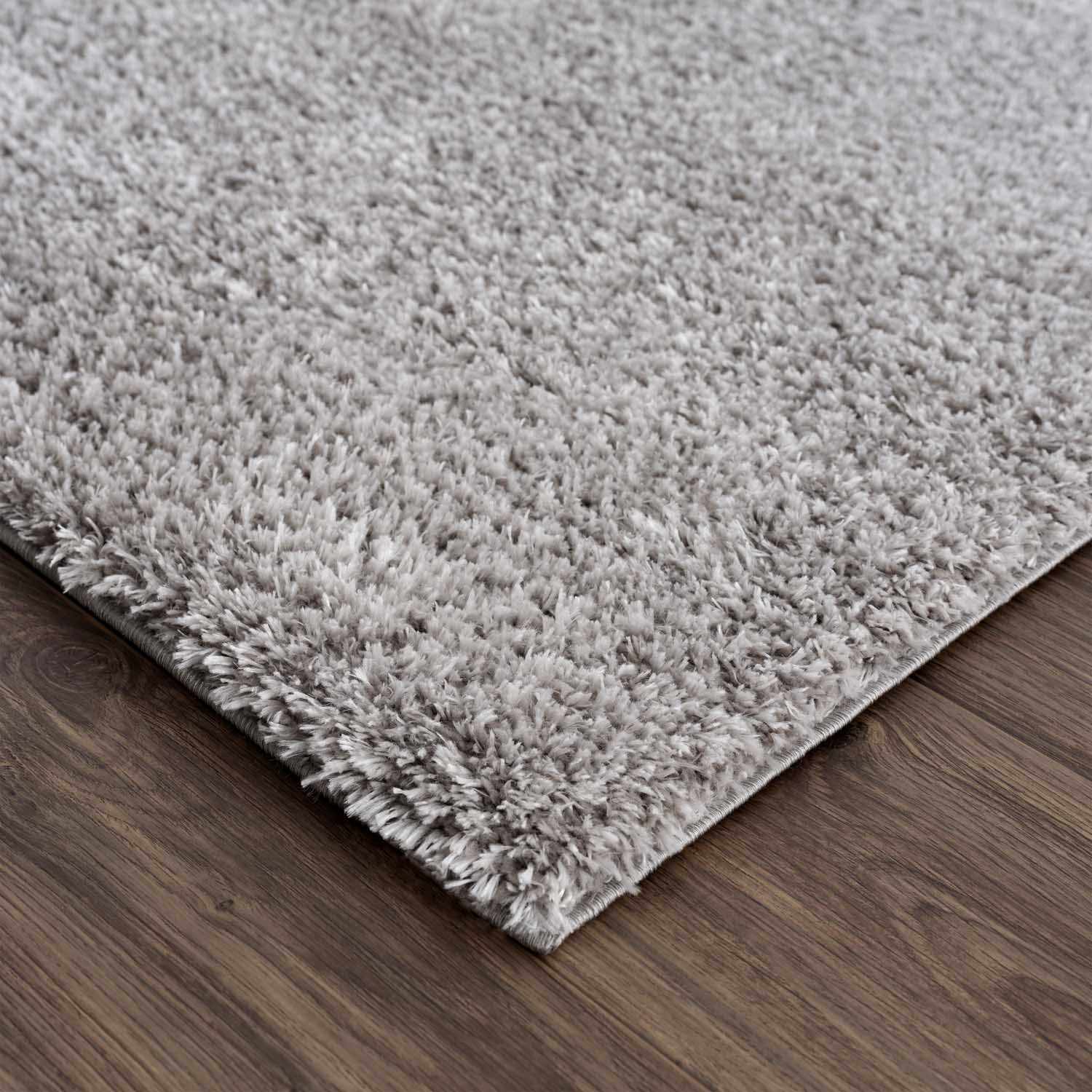 Indulge in Luxury with Hauteloom Heavenly Solid Light Gray Plush Rug