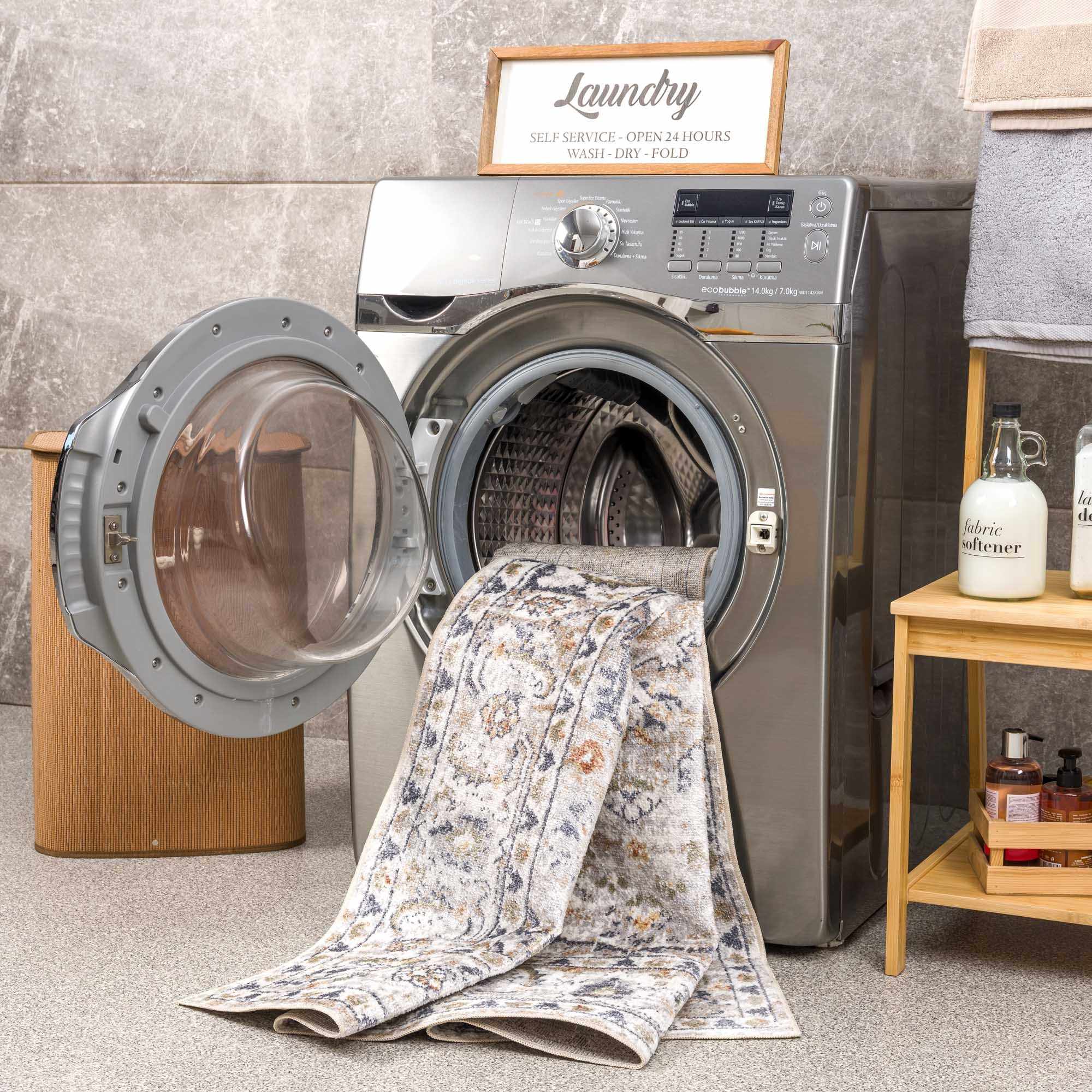 Revitalize Your Space with Hauteloom Hiti Cream Washable Performance Rug