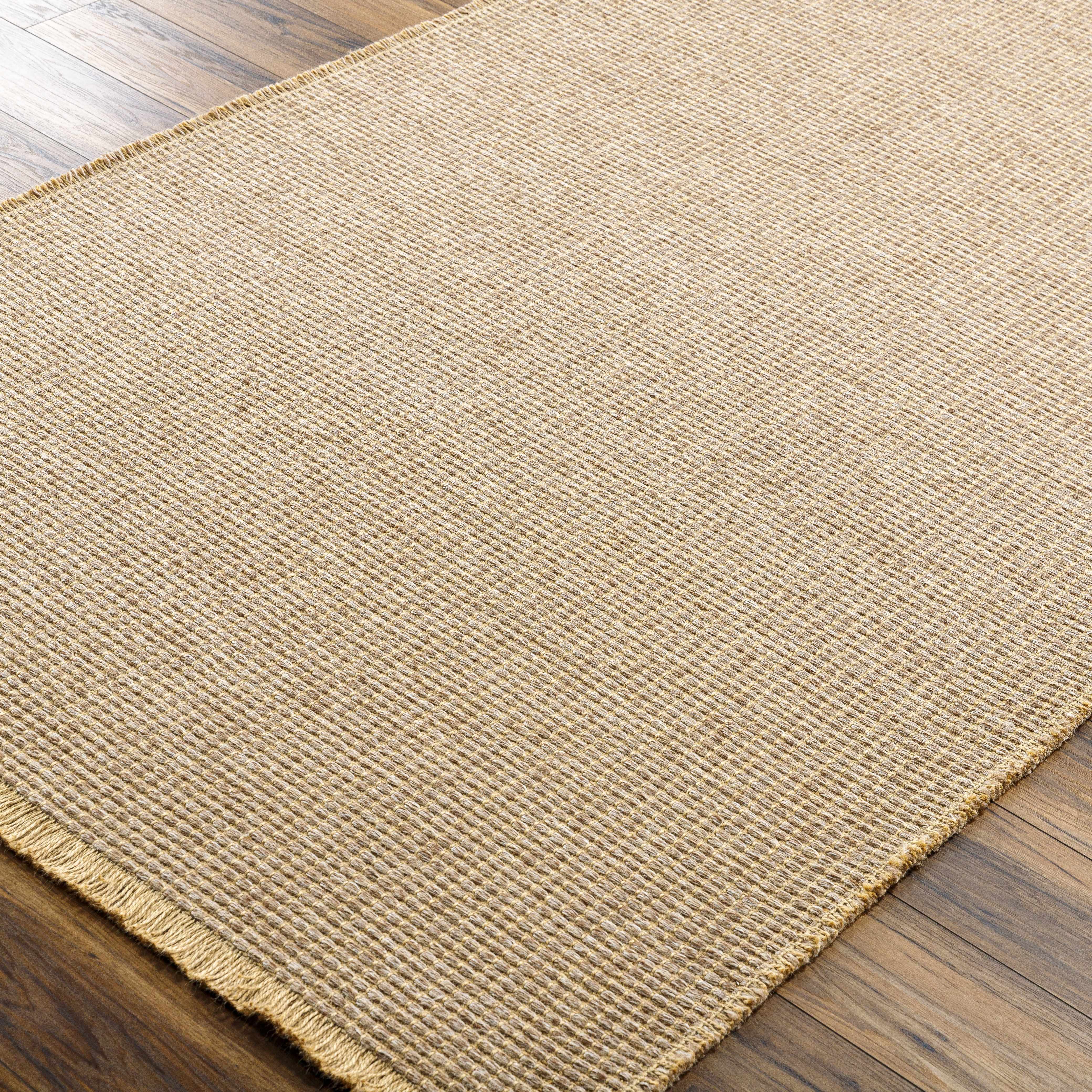 Luxurious Hauteloom Kimi Jute Beige Area Rug by Surya X Becki Owens - Transform Your Space