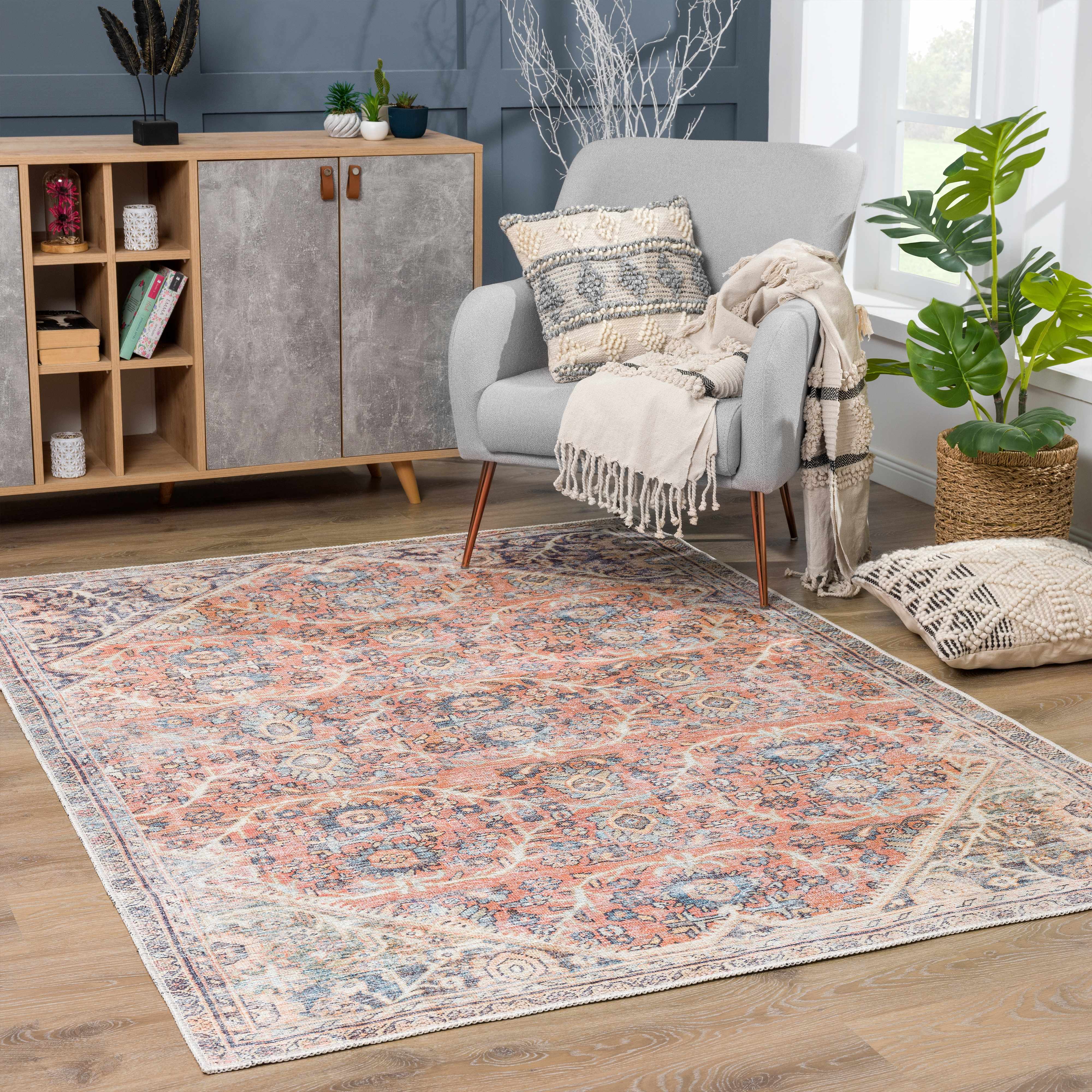 Hauteloom Konstantina Washable Luxury Area Rug