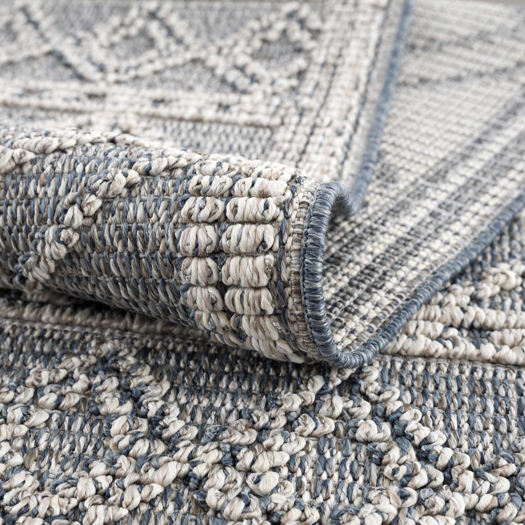 Hauteloom Diah Area Rug - Exquisite Gray Blue & Bone Beauty